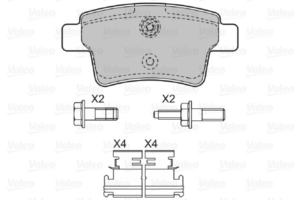 Bremsbeläge Valeo OEM 598936 - Gebrauchter Zustand image 2