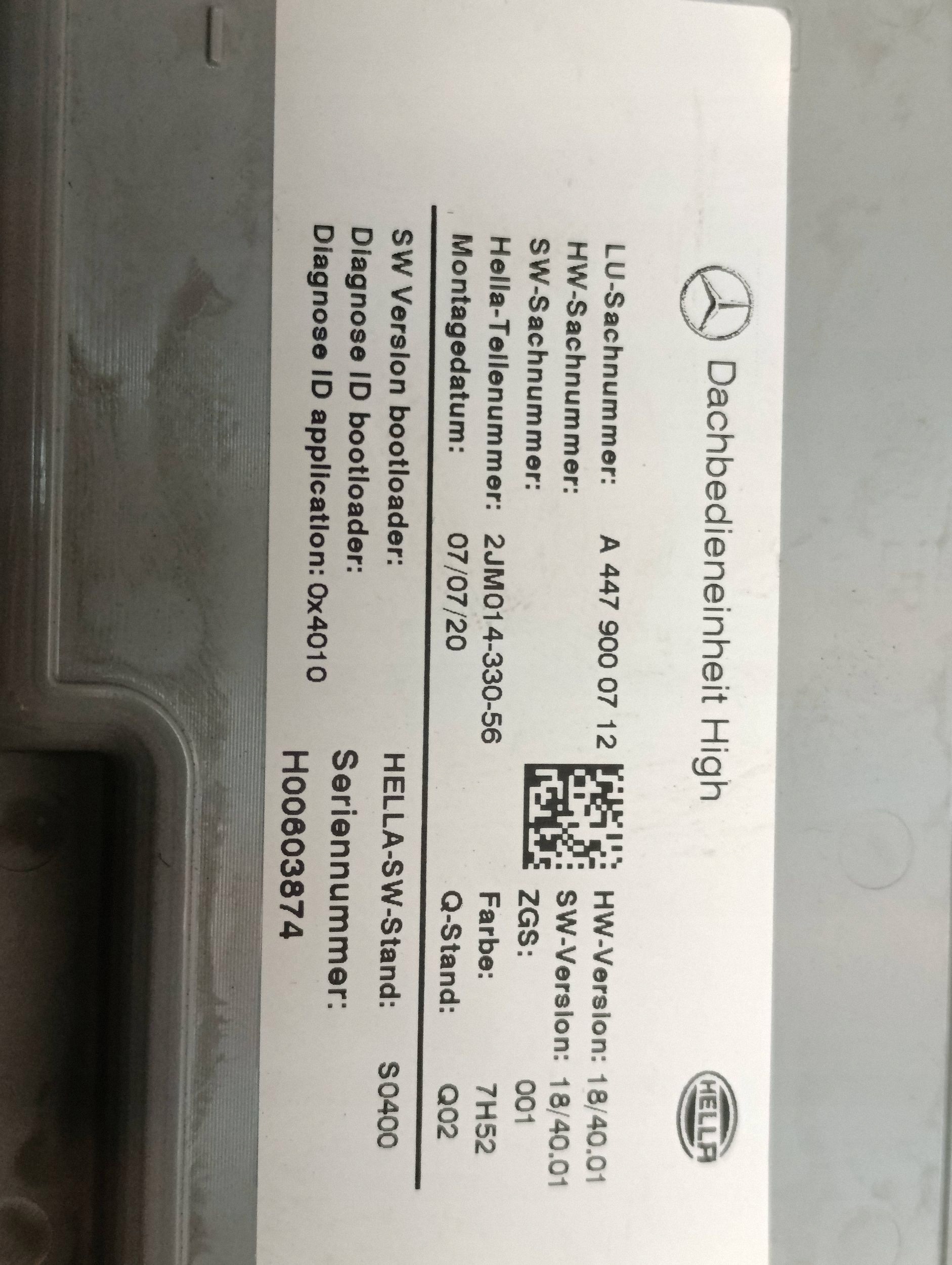 Luz Cabine Mercedes VITO W447 OEM A4479000712 image 5