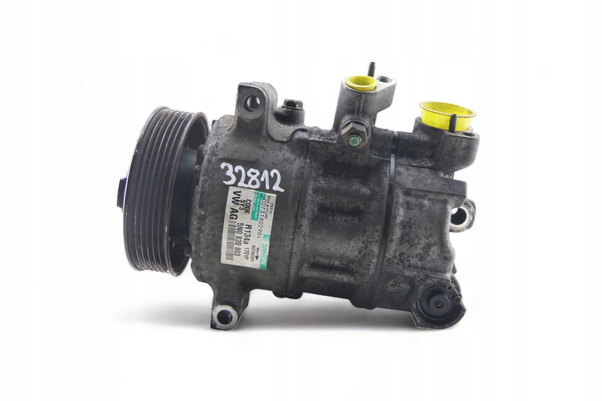 Used Sanden AC Compressor OEM 5N0820803 image 2