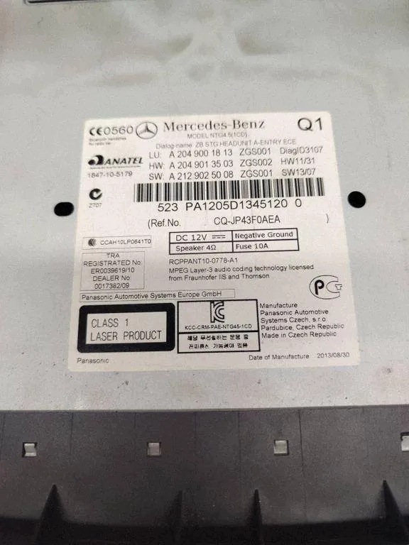 OEM A2049001813 Navigationsradio für Mercedes-Benz C W204 image 4
