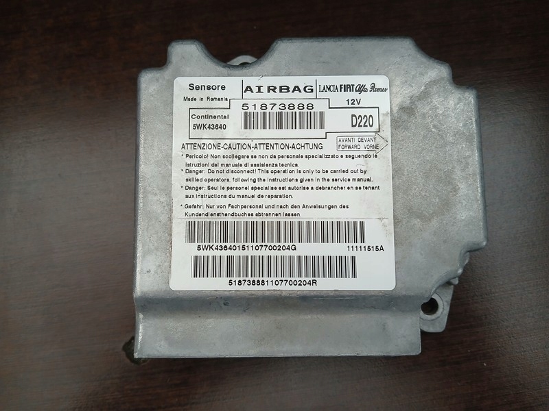 Airbag Sensor 51873888 Fiat Bravo II
