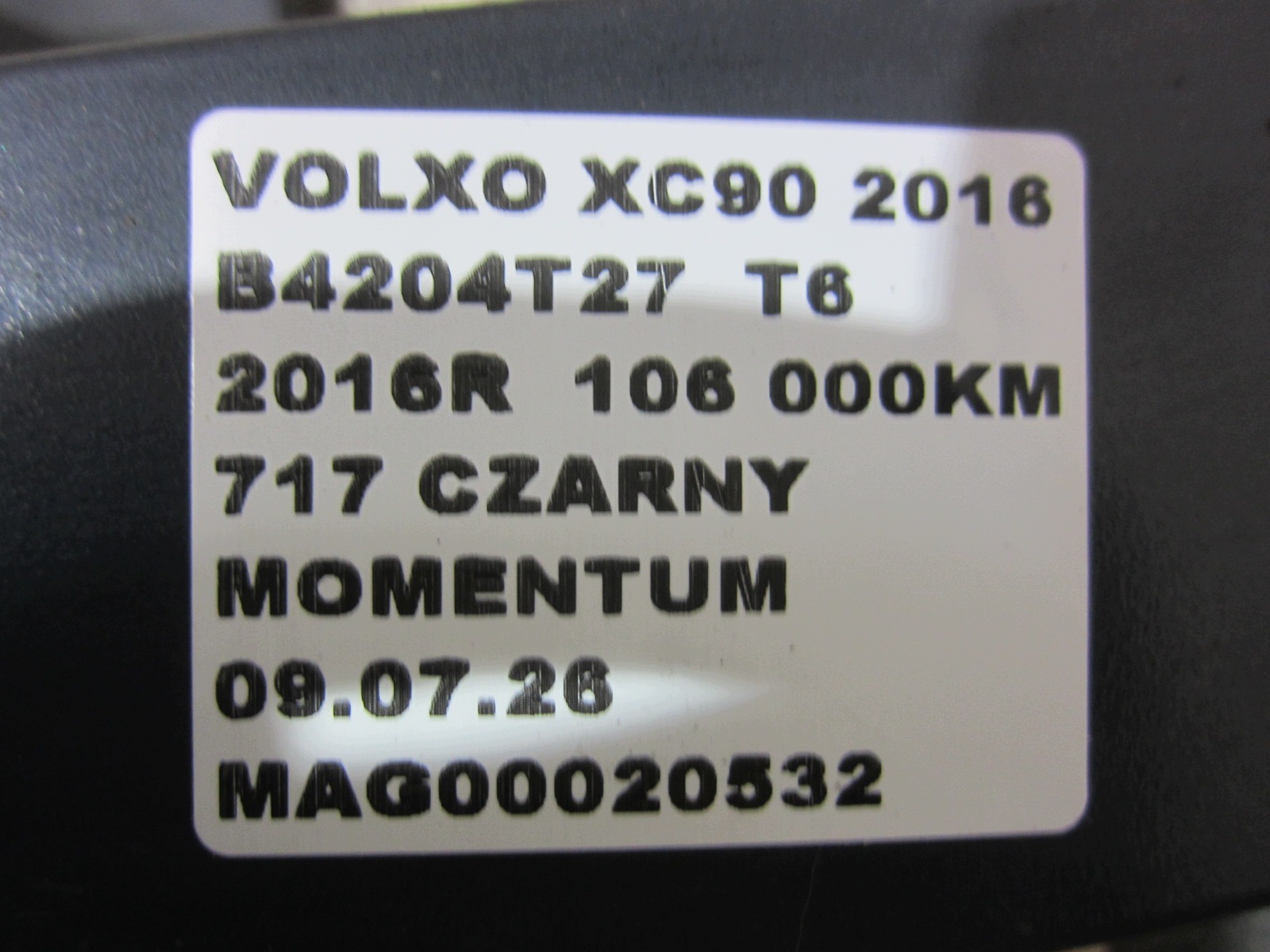 OEM 31371513 Refuerzo de parachoques trasero Volvo XC90 image 8