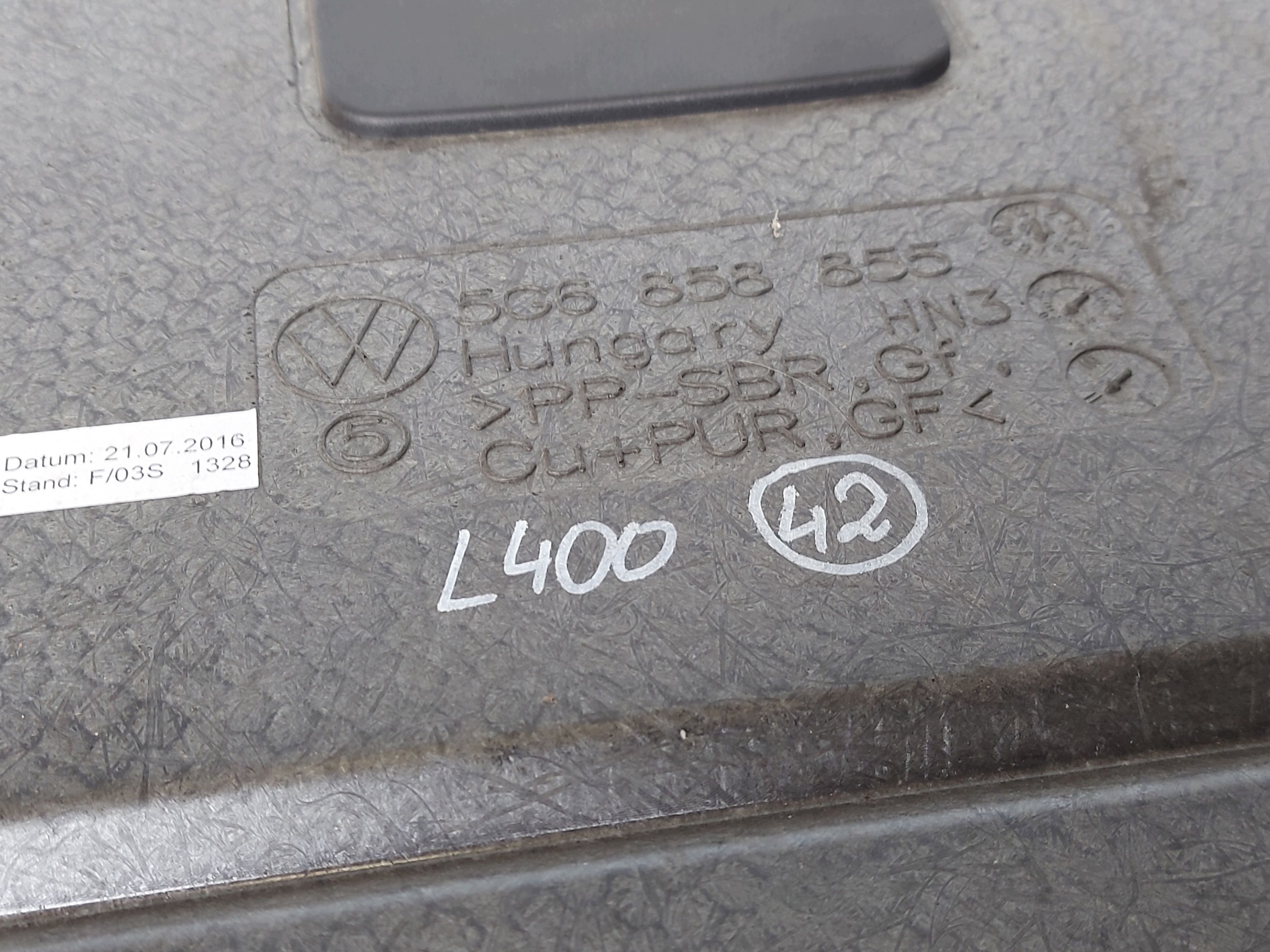 VW Golf VII 7 5D kofferbakmat OEM 5G6858855 image 6