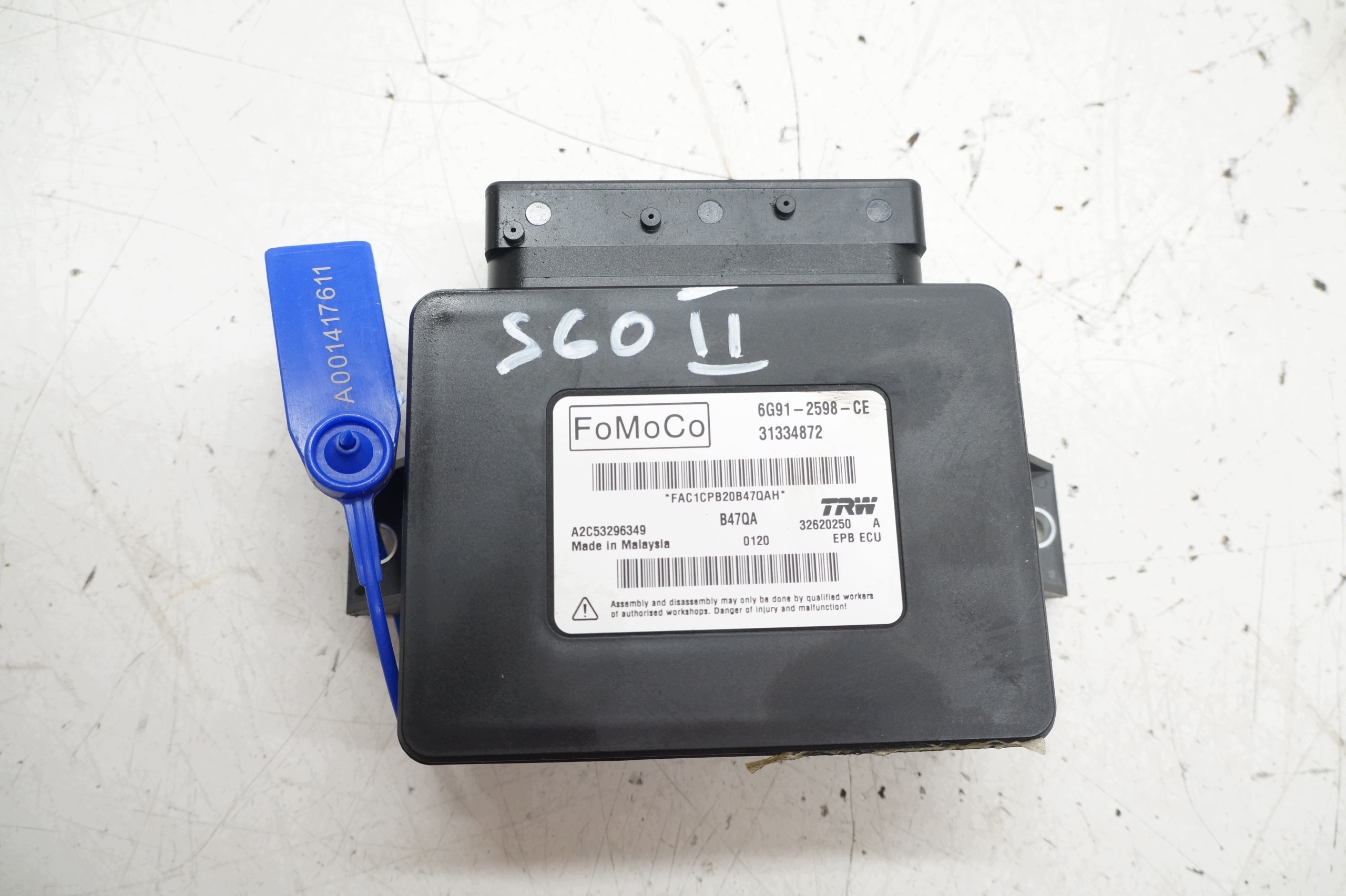 Käsijarrumoduuli OEM 6G91-2598-CE Volvo S60 II:lle