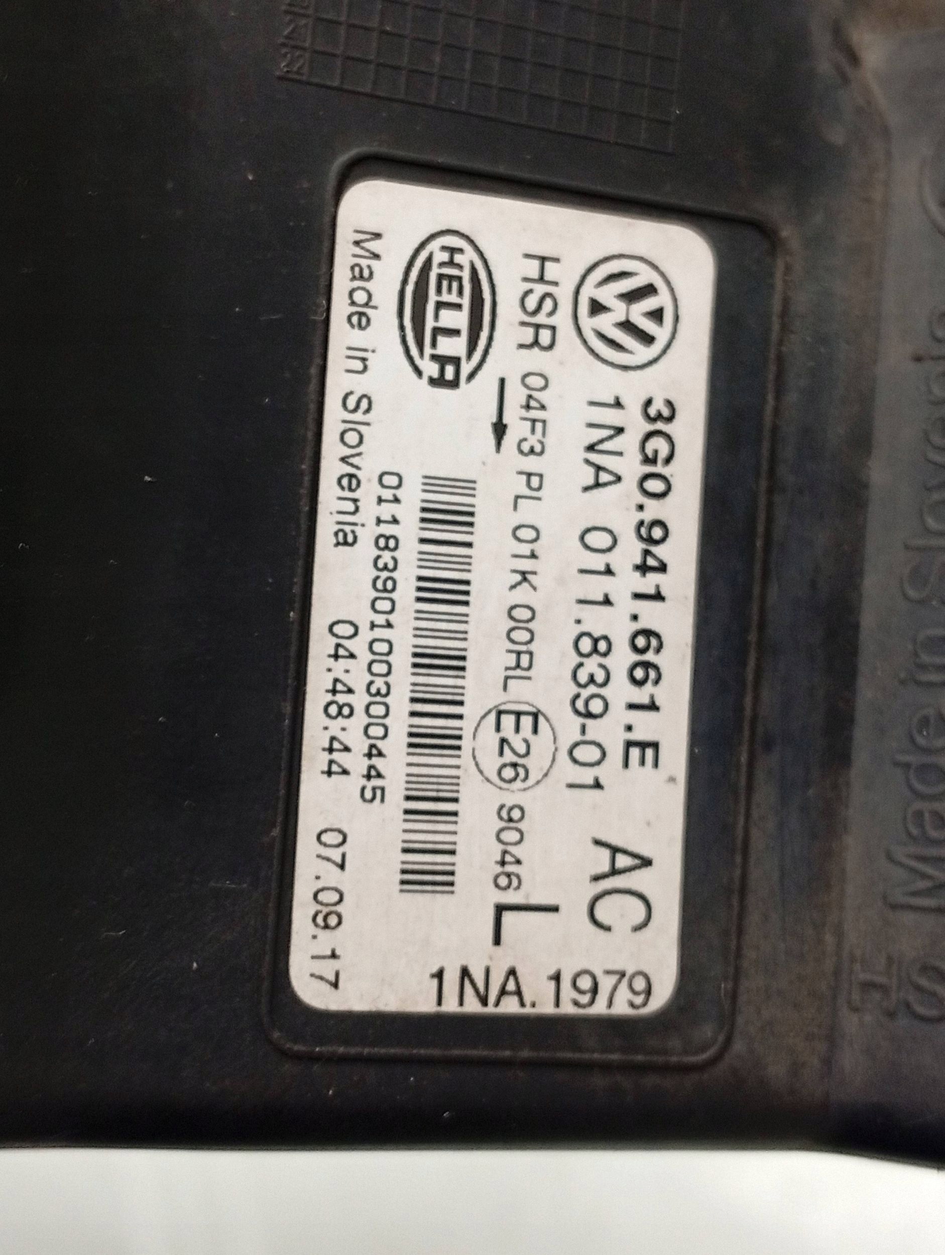 Faro Halógeno Izquierdo VW Passat B8 OEM 3G0941661E image 7