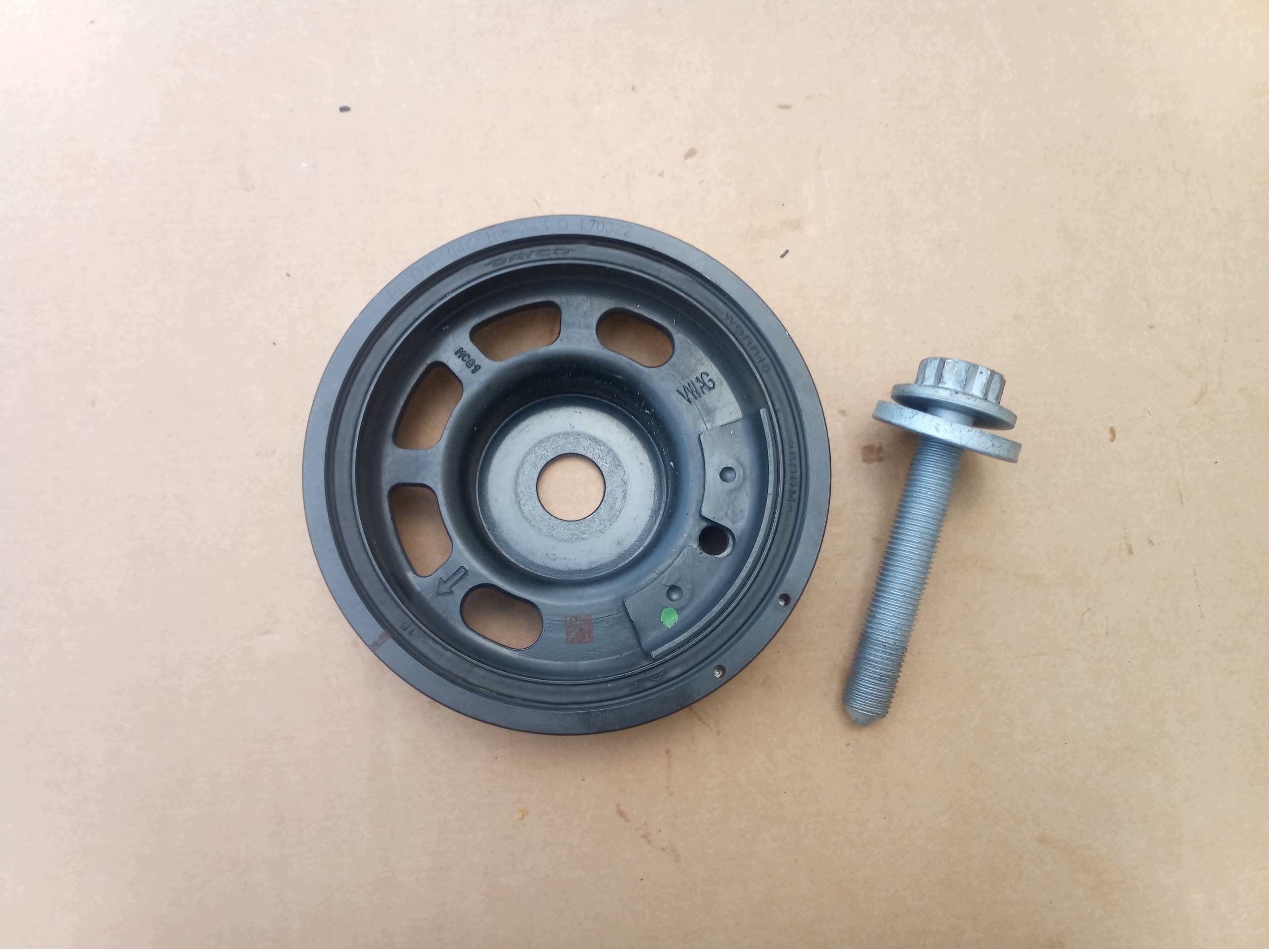 Polia virabrequim OEM 04C105243Q para Audi Q2 2017 image 2