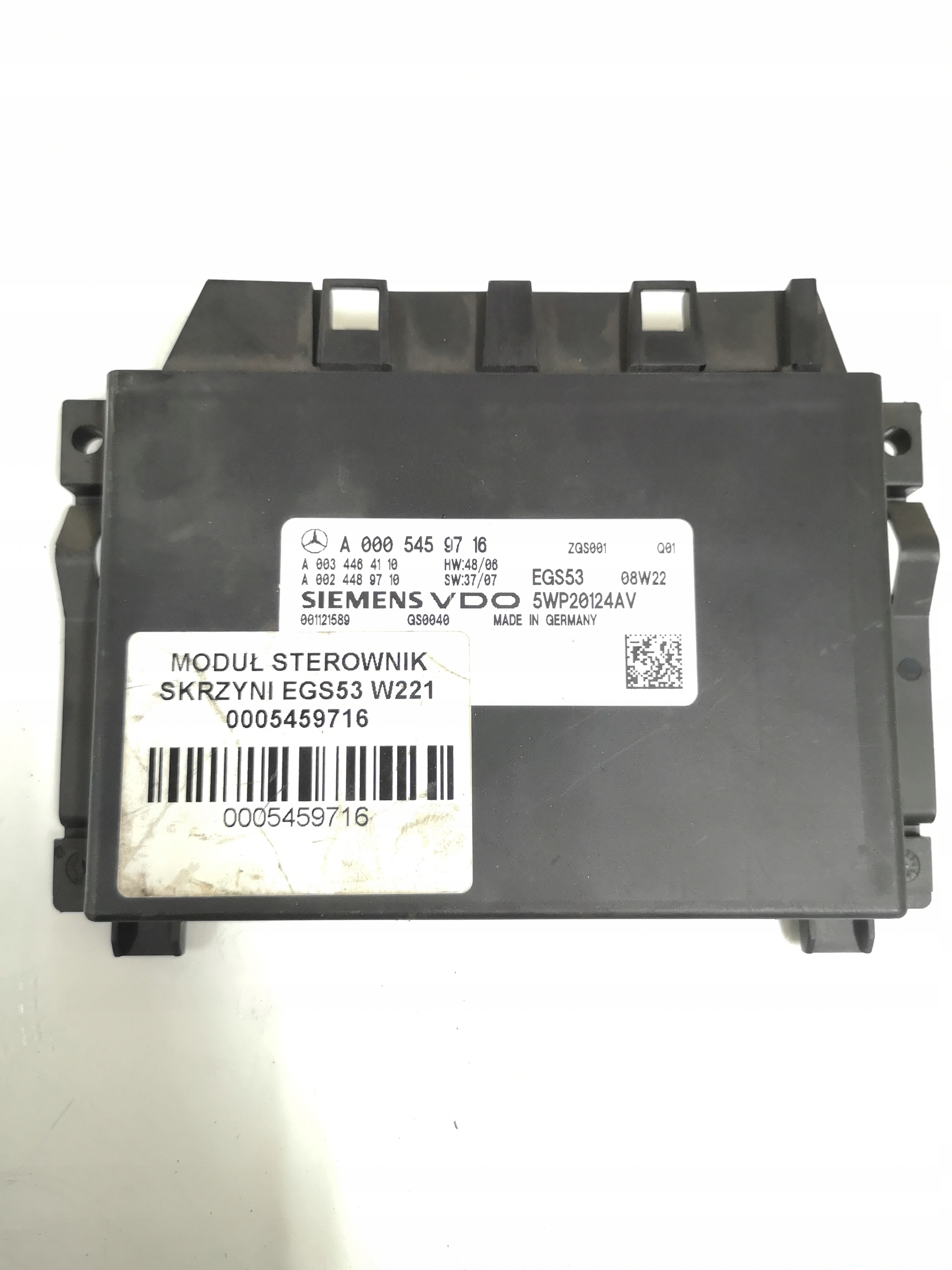 Módulo control transmisión OEM 0005459716 W221 W216 image 2