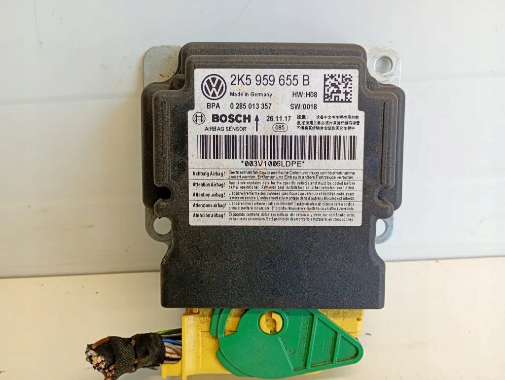 Airbag-styrenhet OEM 2K5959655B för Volkswagen image 2