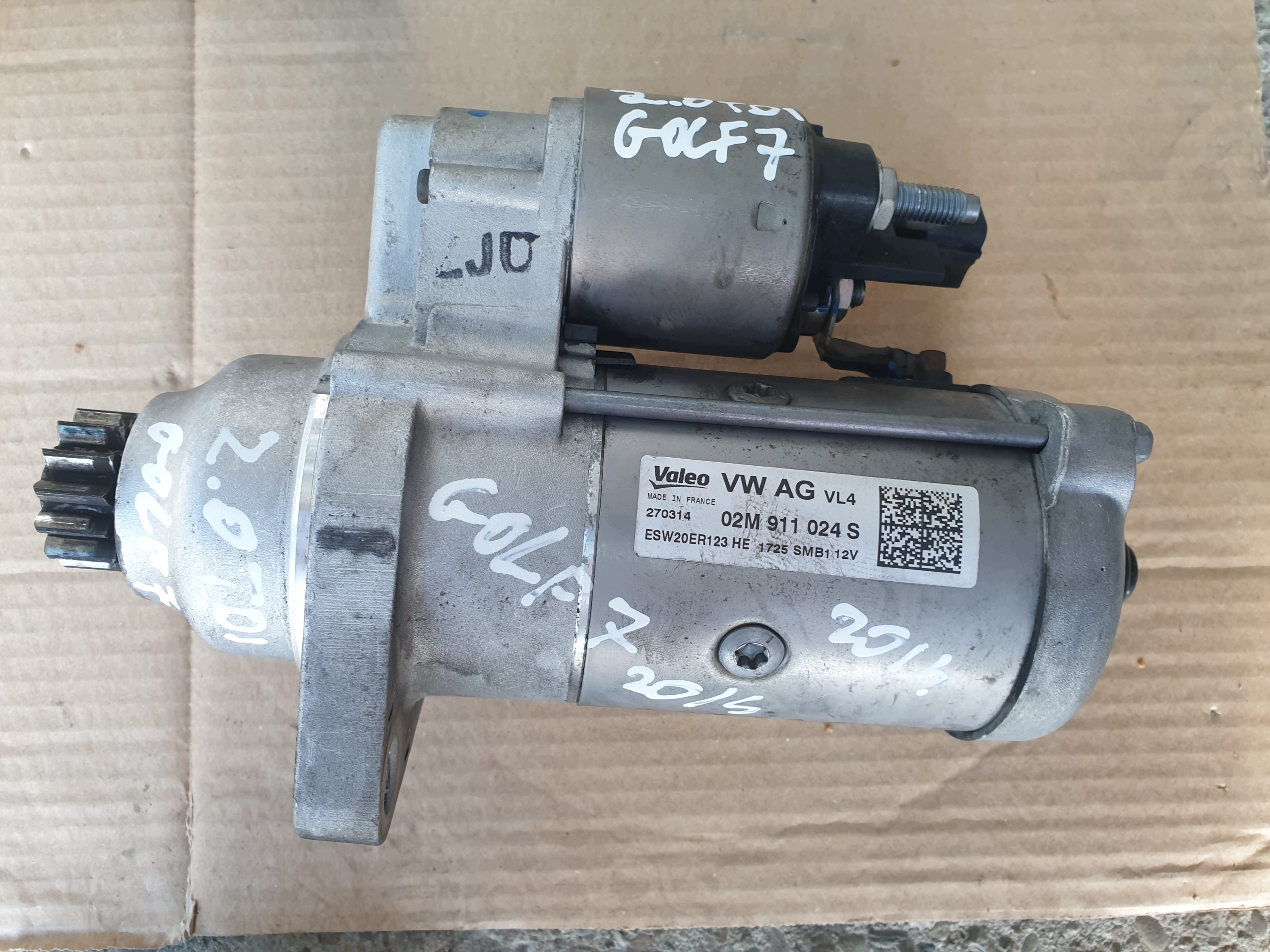 Käynnistin OEM 02M911024S VW Audi Seat Skoda 2.0 TDI:lle