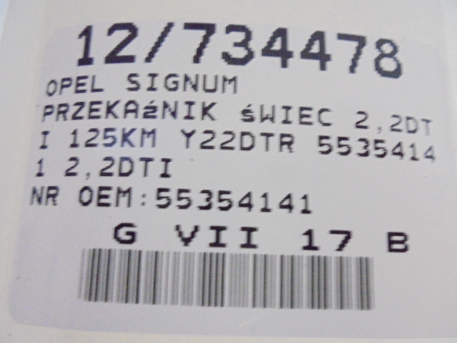 Glühkerzenrelais OEM 55354141 für Opel Astra H 1.7/1.9 CDTI image 6