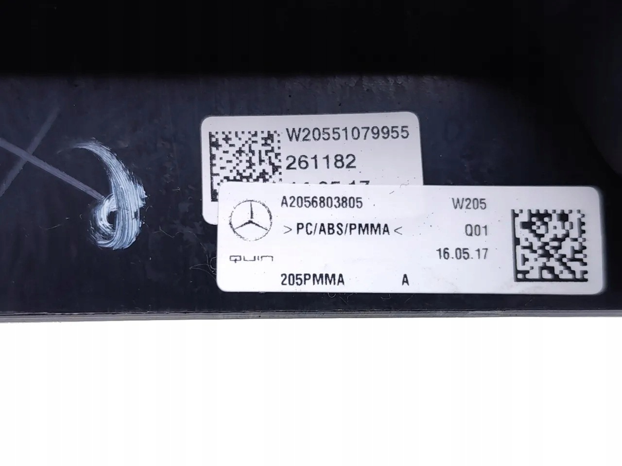 Cache Tunnel Mercedes C205 OEM A2056803805 image 7
