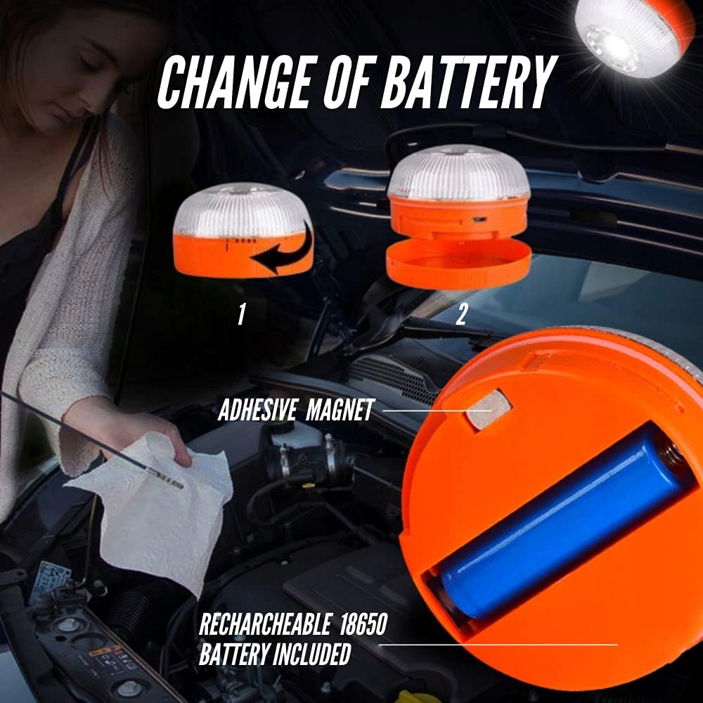 2x V16 Approved Hazard Warning Lights OEM 42342342332 image 5