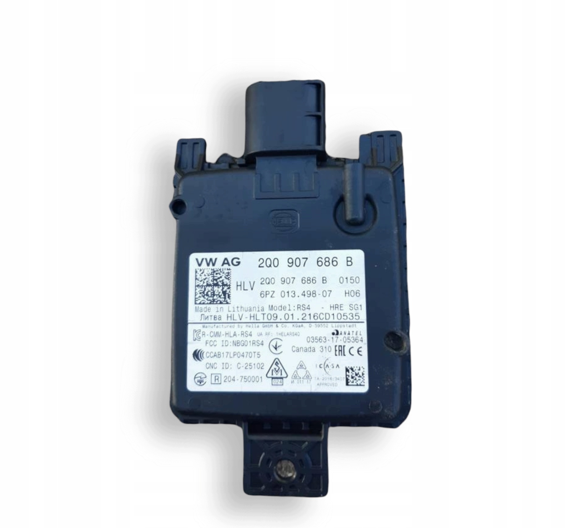 Sensor radar Distronic OEM 2Q0907686B traseiro direito image 2