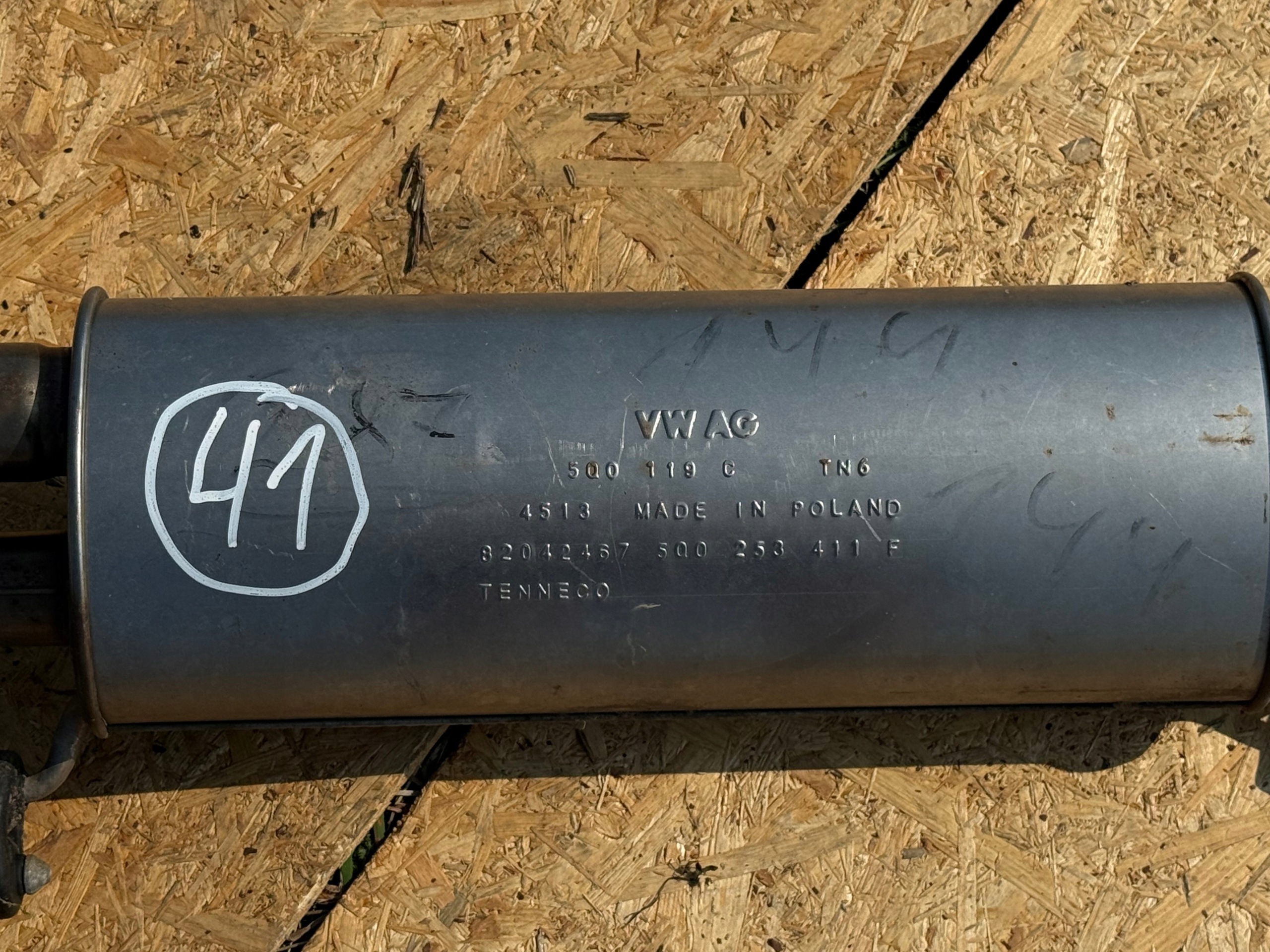 OEM 5Q0253411F Complete Muffler for VW Golf VII