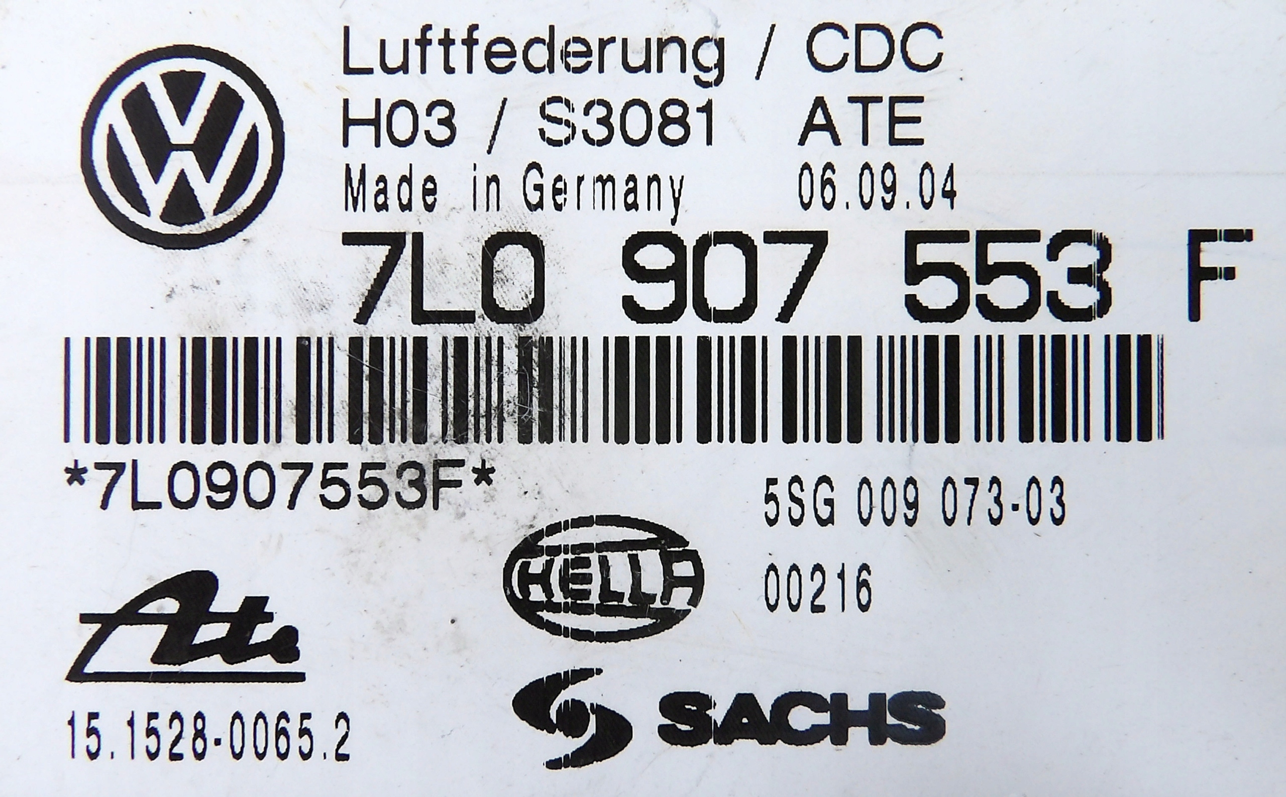Module suspension OEM 7L0907553F Porsche Cayenne image 3
