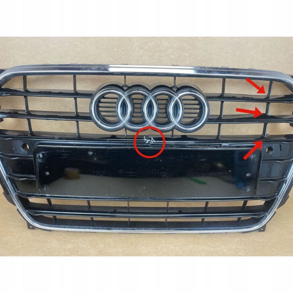 OEM 8K0853651E framstötfångargrill för Audi A4 B8 image 3