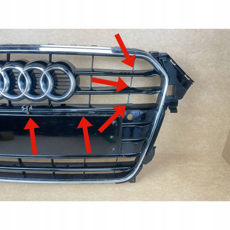 OEM 8K0853651E framstötfångargrill för Audi A4 B8 image 5