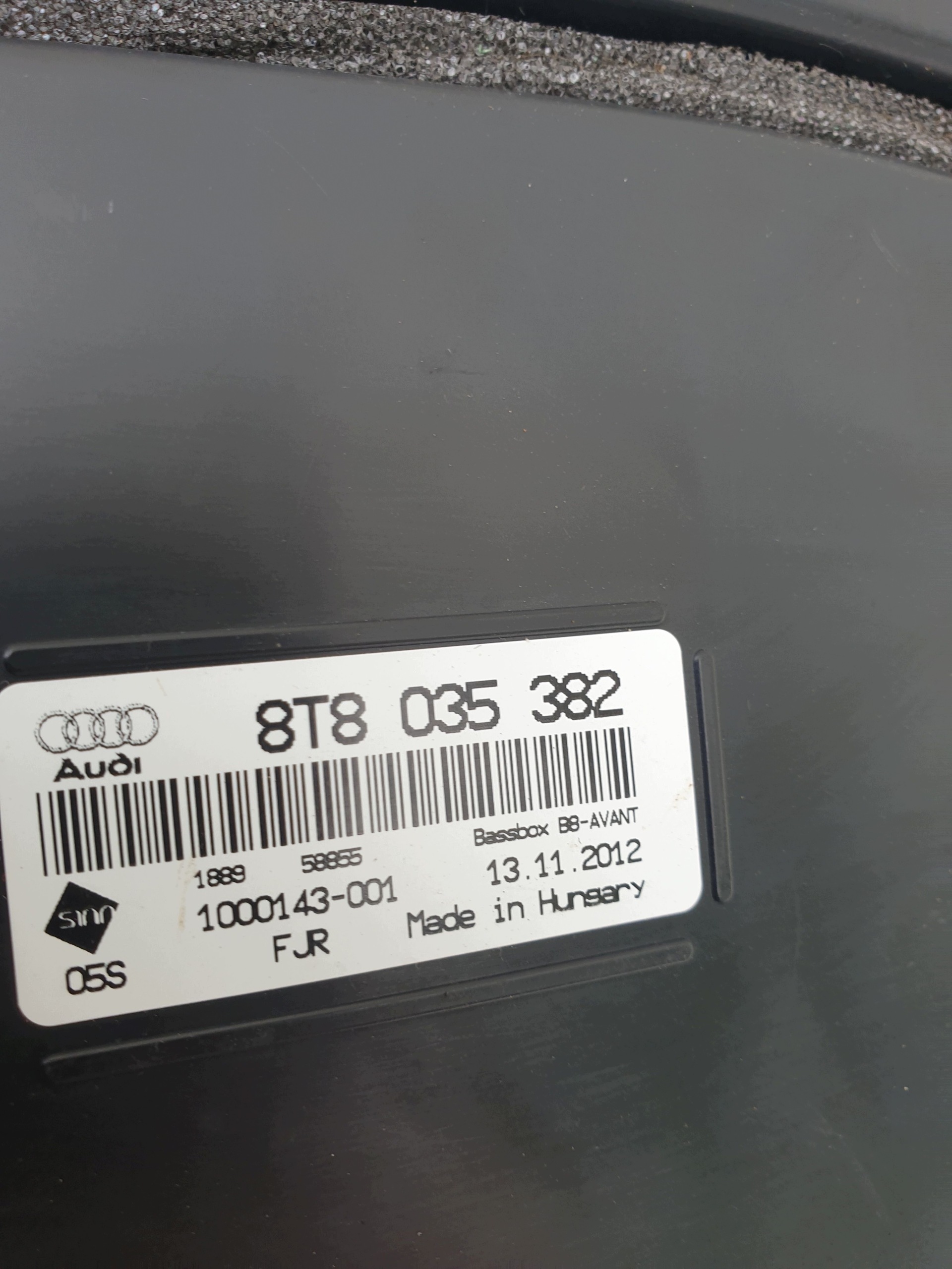 Audi A4 B8 Subwoofer-luidspreker OEM 8T8035382 image 5