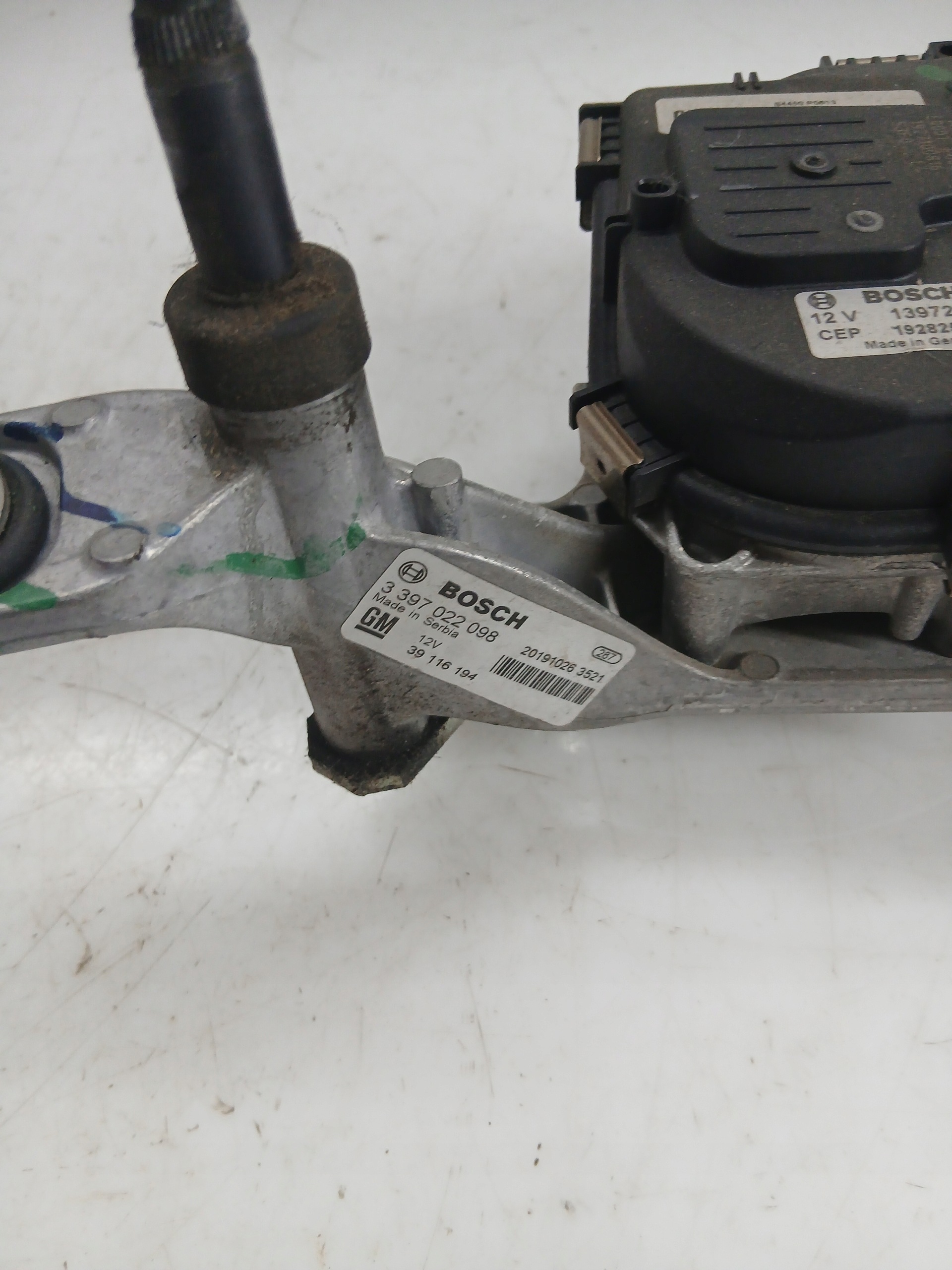 Opel Astra K vindrutemotor OEM 1397225022 image 3