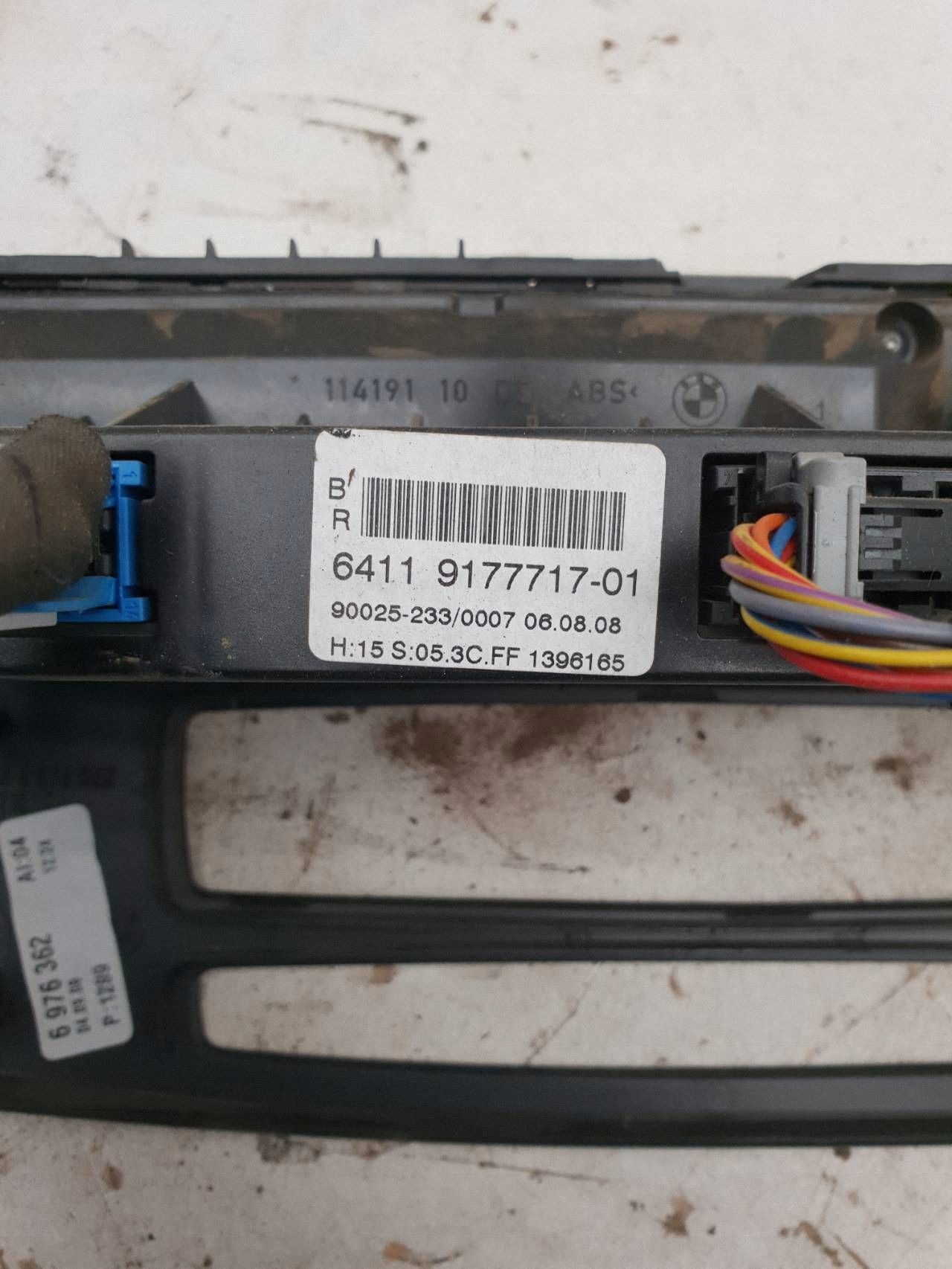 BMW 5 E60 E61 fram AC-panel OEM 9177717 image 8