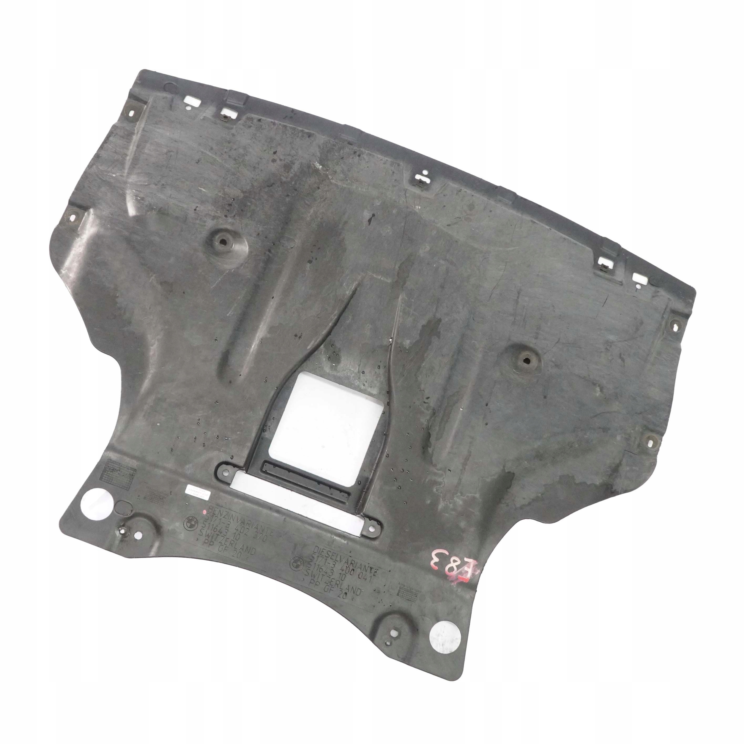 BMW X3 Moottorisuojus OEM 3402370 Etu 2006-2008