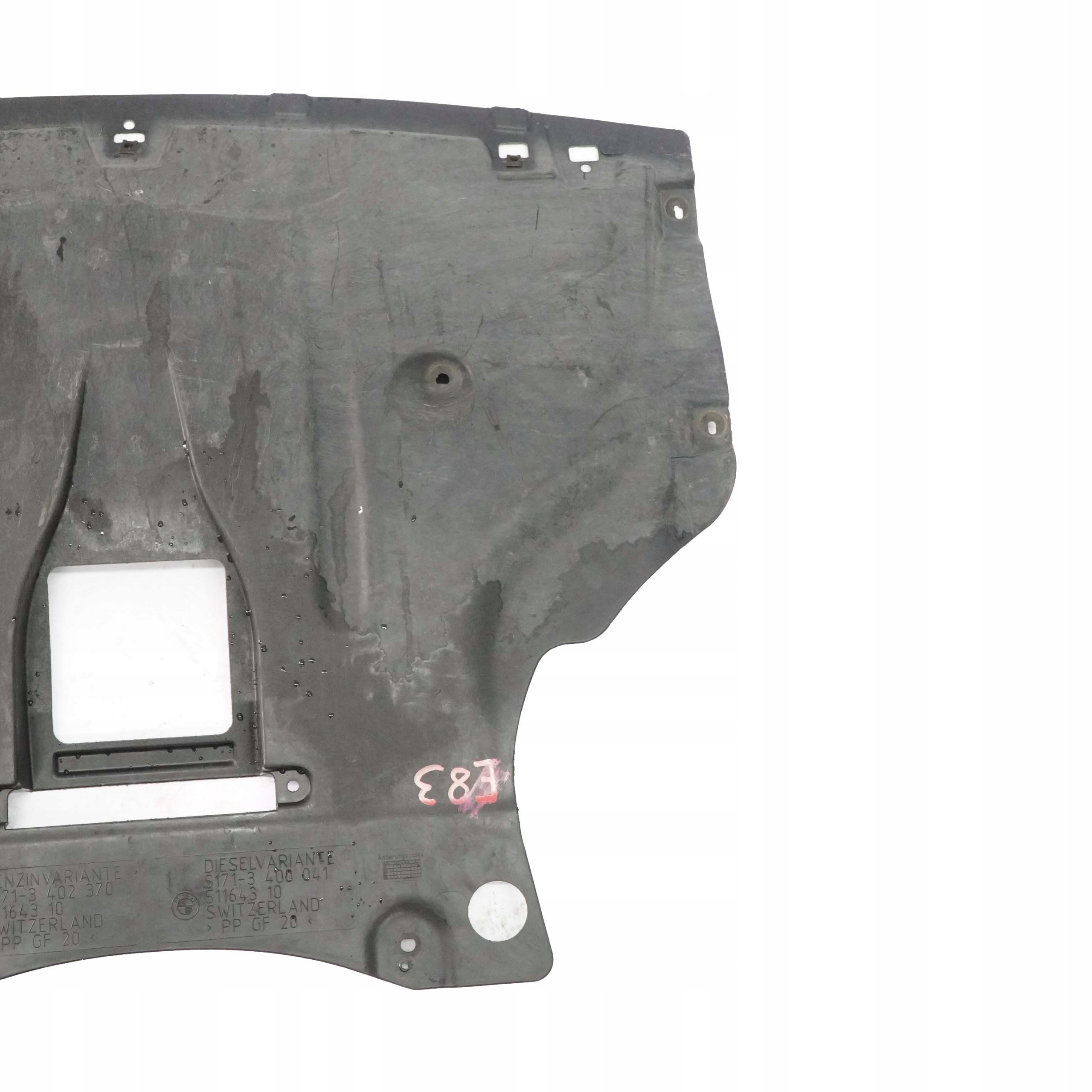 BMW X3 Engine Undershield OEM 3402370 Front 2006-2008 image 4