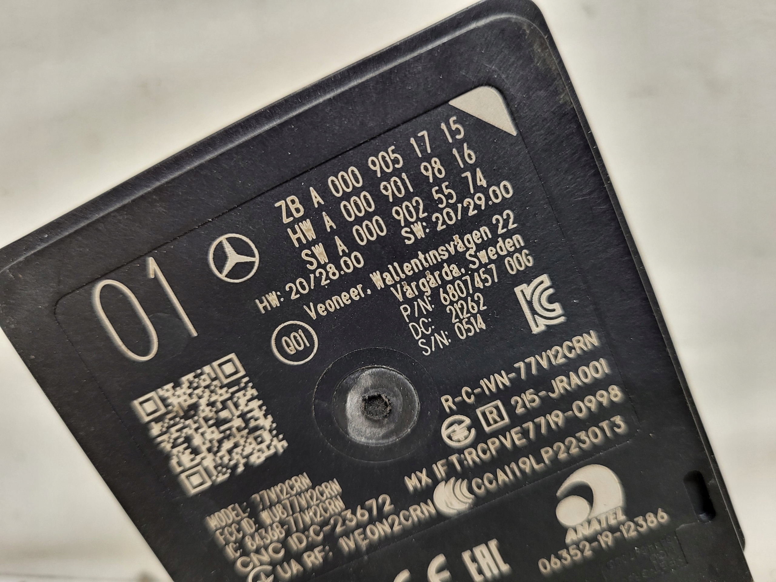 Mercedes Sokean kulman anturi OEM A0009051715 Käytetty