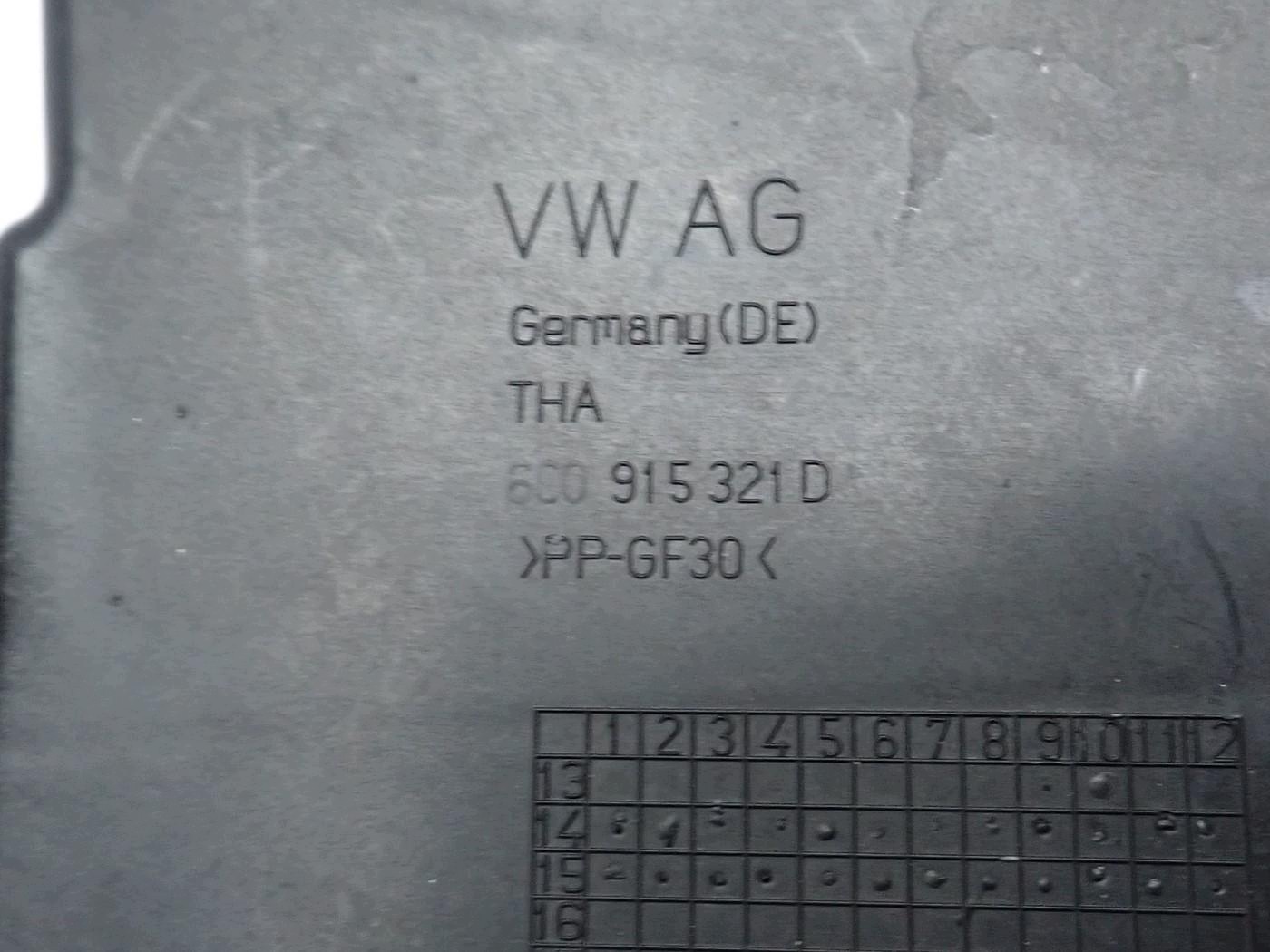 Base batterie Skoda Fabia III 1.4 TDI OEM 6C0915321D image 3