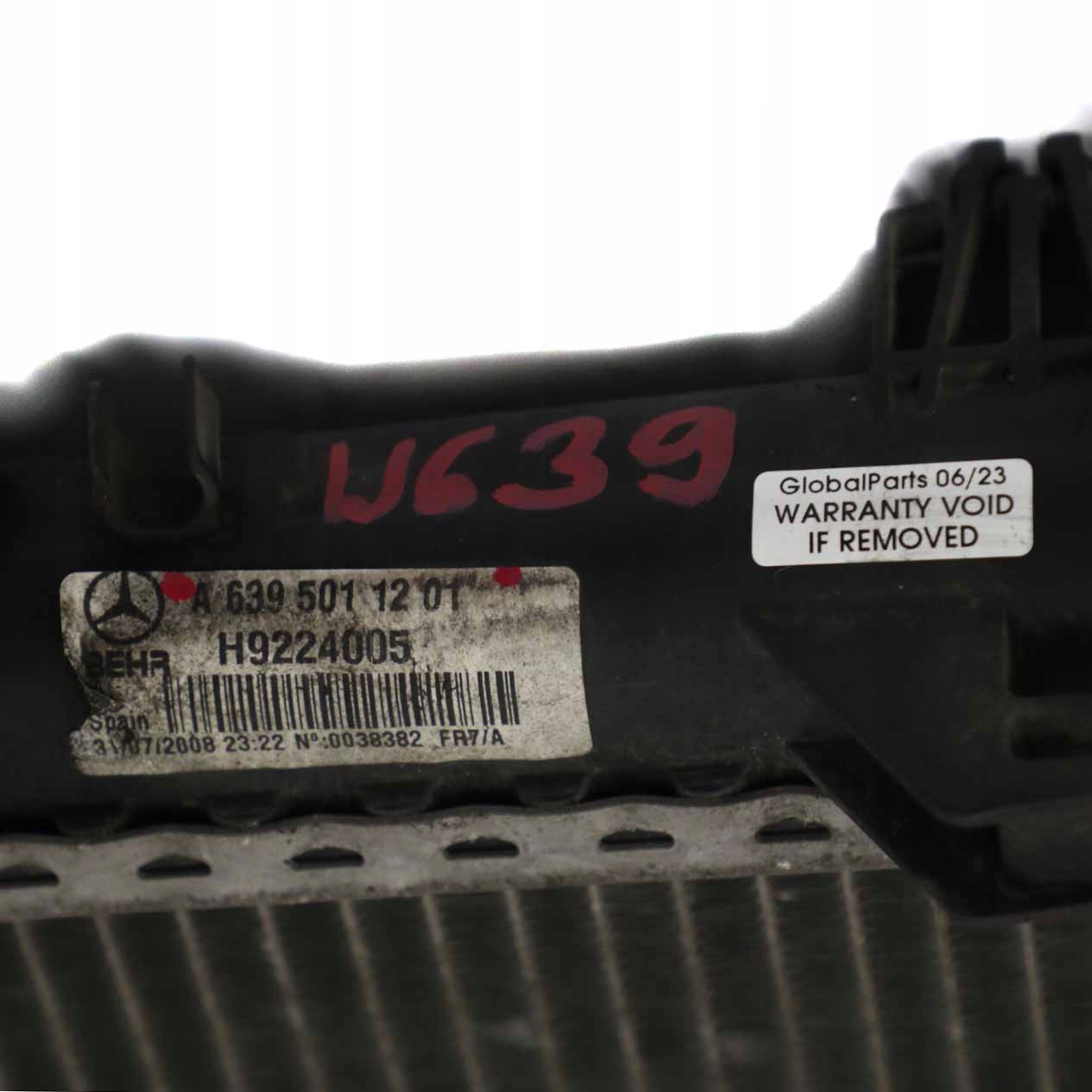 Mercedes Vito W639 Wasser-Intercooler OEM A6395011201