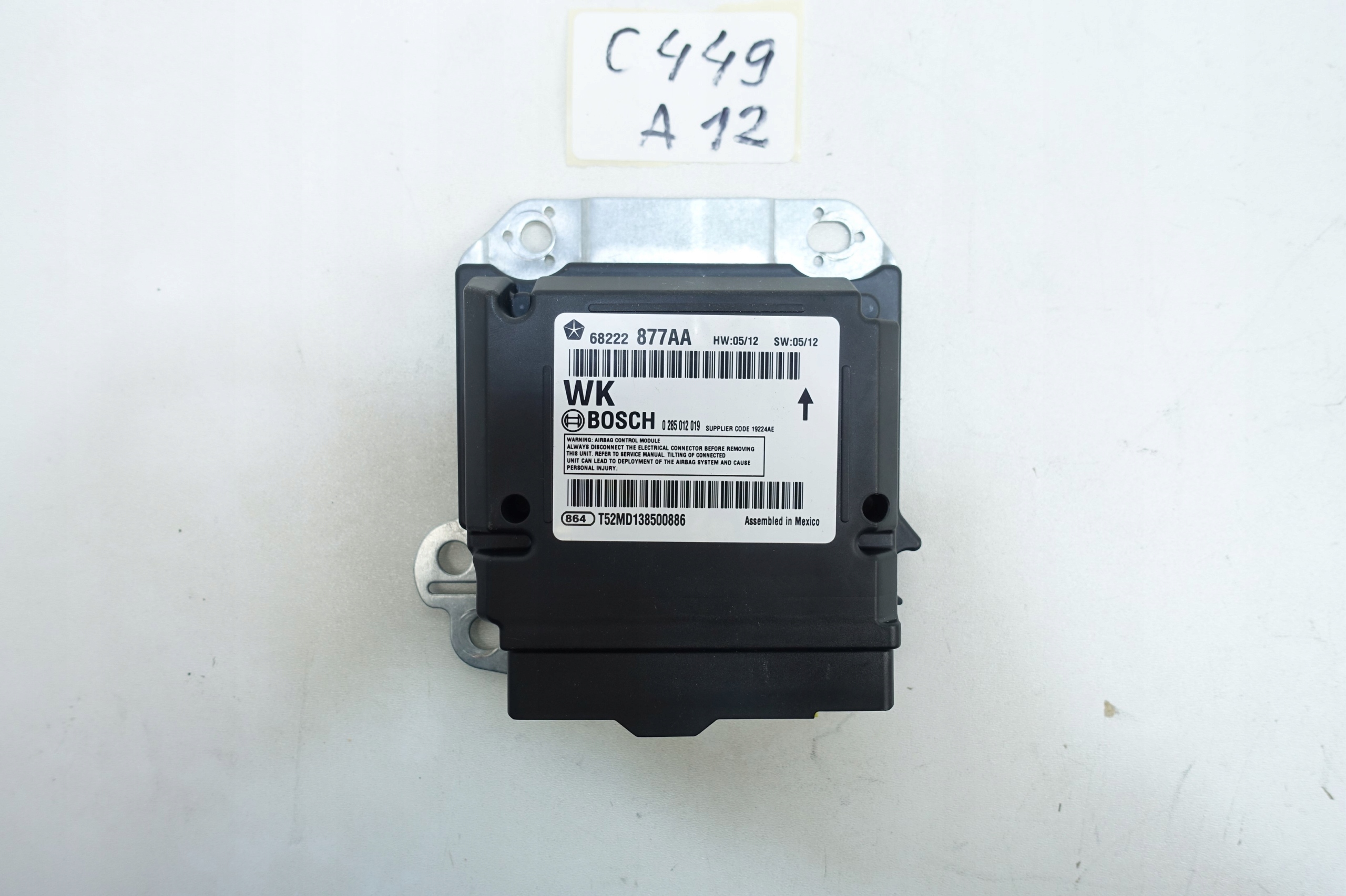 Módulo sensor airbag OEM 68222877AA para Jeep Grand Cherokee WK2 image 2
