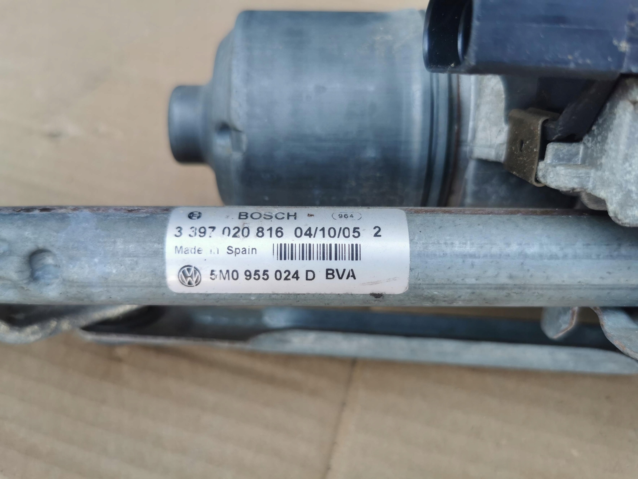 OEM 5M0955120A 5M0955024D Etu-oikea pyyhkimen mekanismi image 3