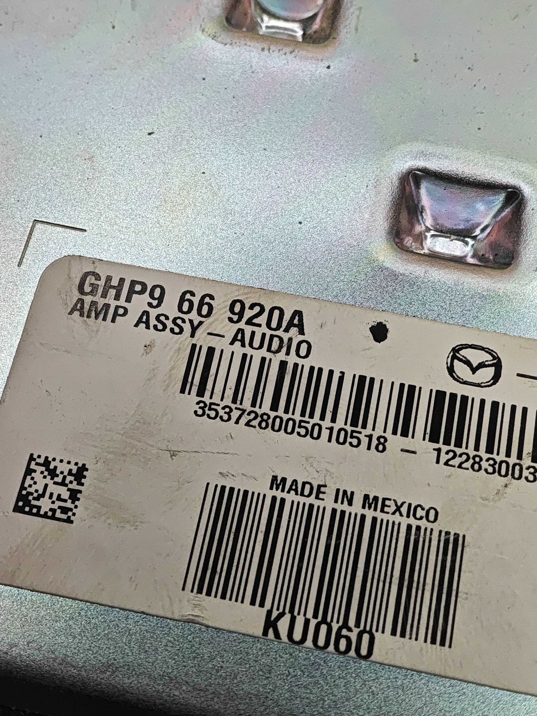 Mazda 6 GJ Bose Radio-Verstärker OEM GHP966920A image 3