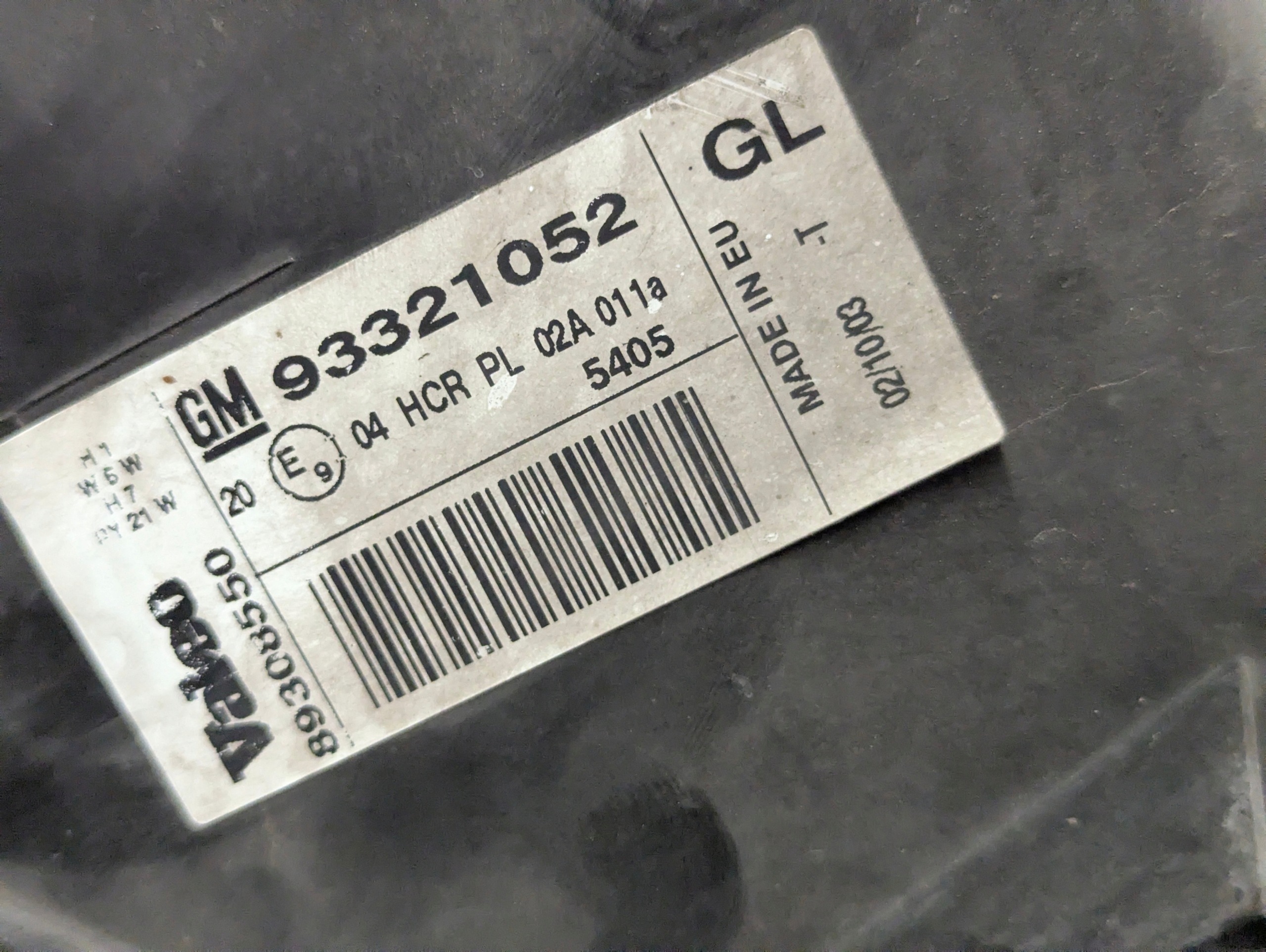 Farol esquerdo dianteiro OEM 93321052 para Opel Meriva A image 5