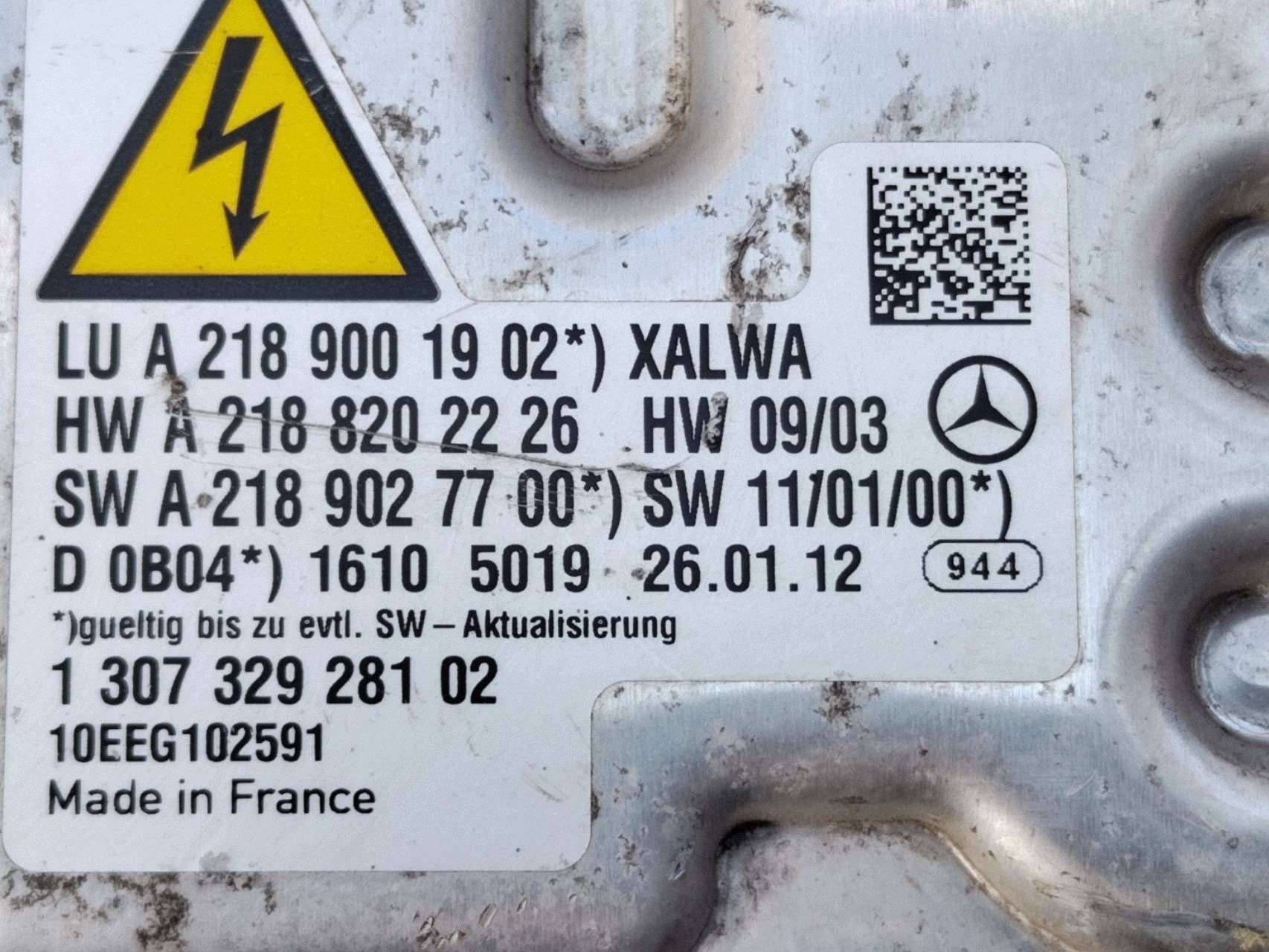 Framlykta Ballast OEM A2189001902 Mercedes CLS W218 image 3