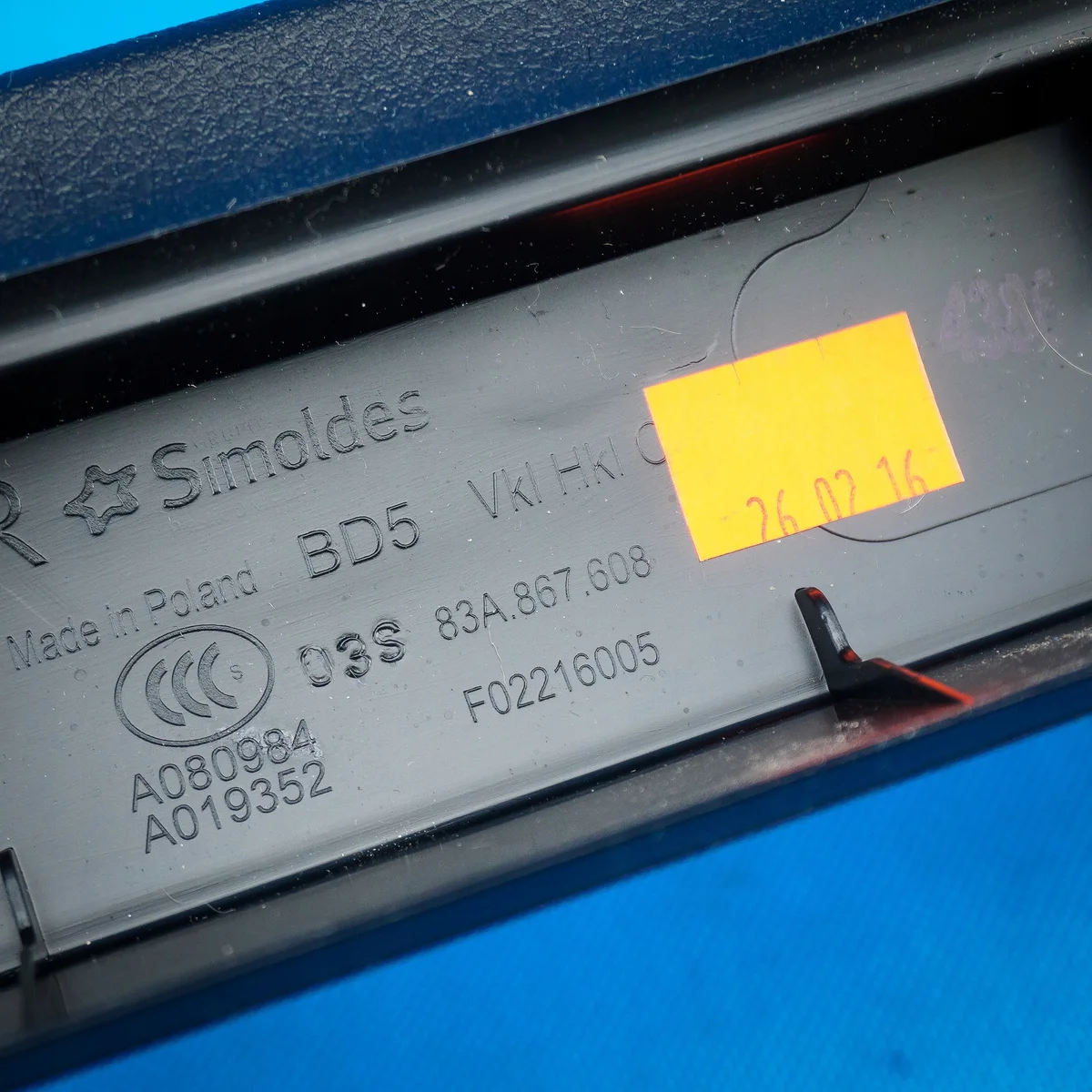 Bagagerumsmatta höger Audi Q3 83A image 5