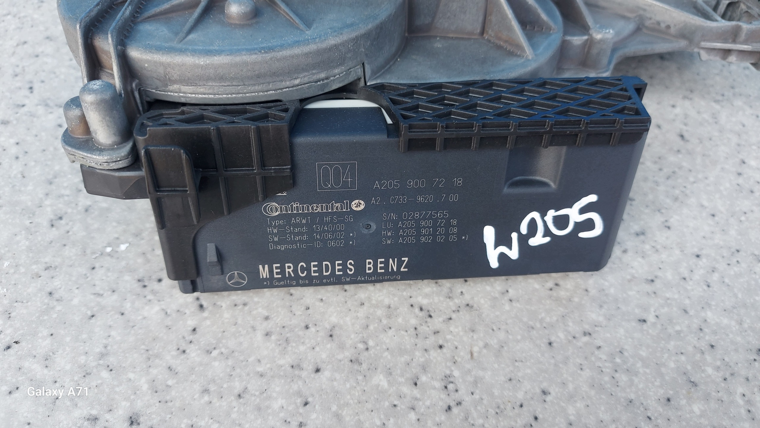 Mercedes C-Klasse W205 Klepstuurmodule A2059007218