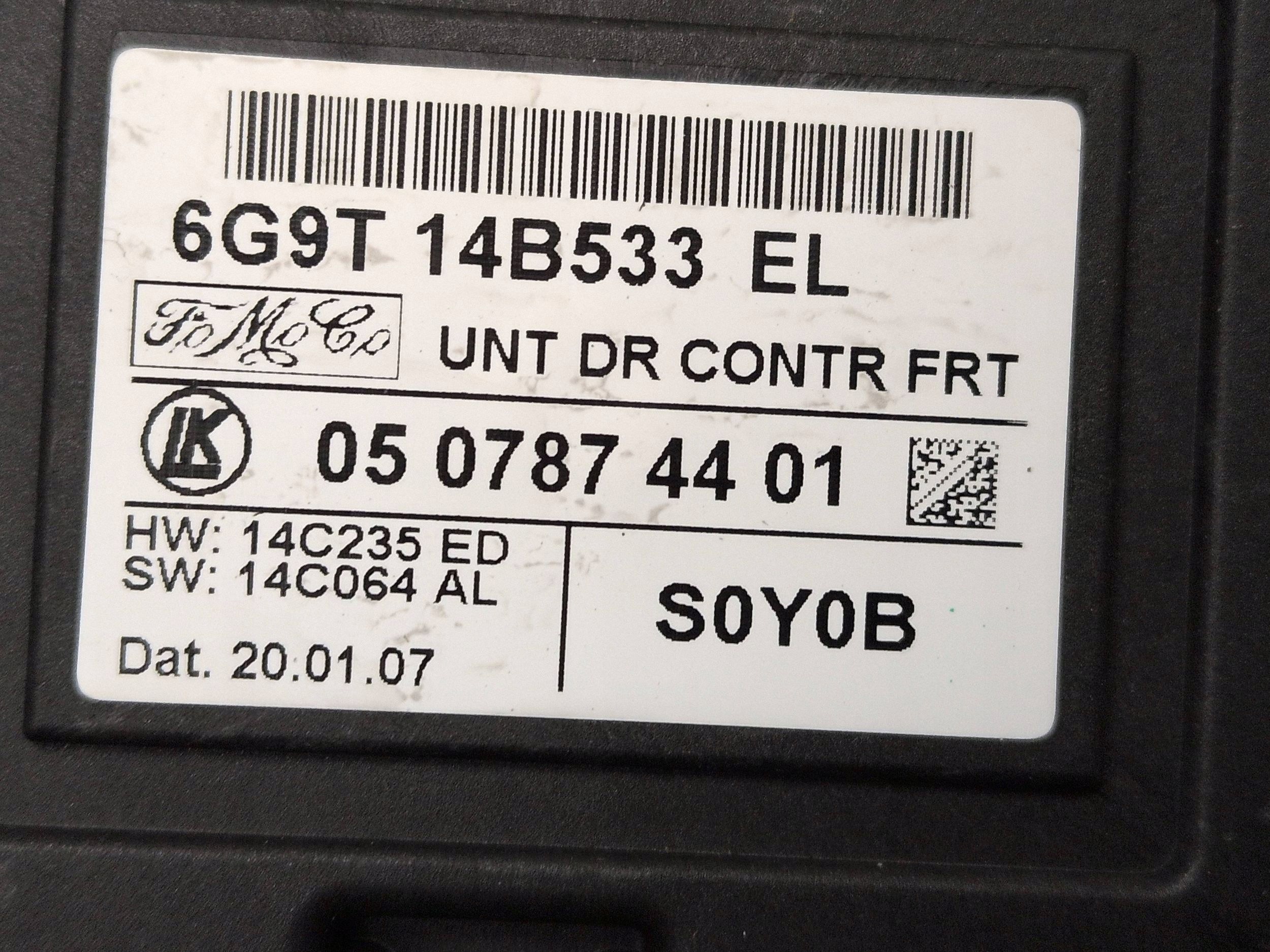 Módulo Porta Dianteira Esquerda Land Rover Freelander II 6G9T14B533EL image 6