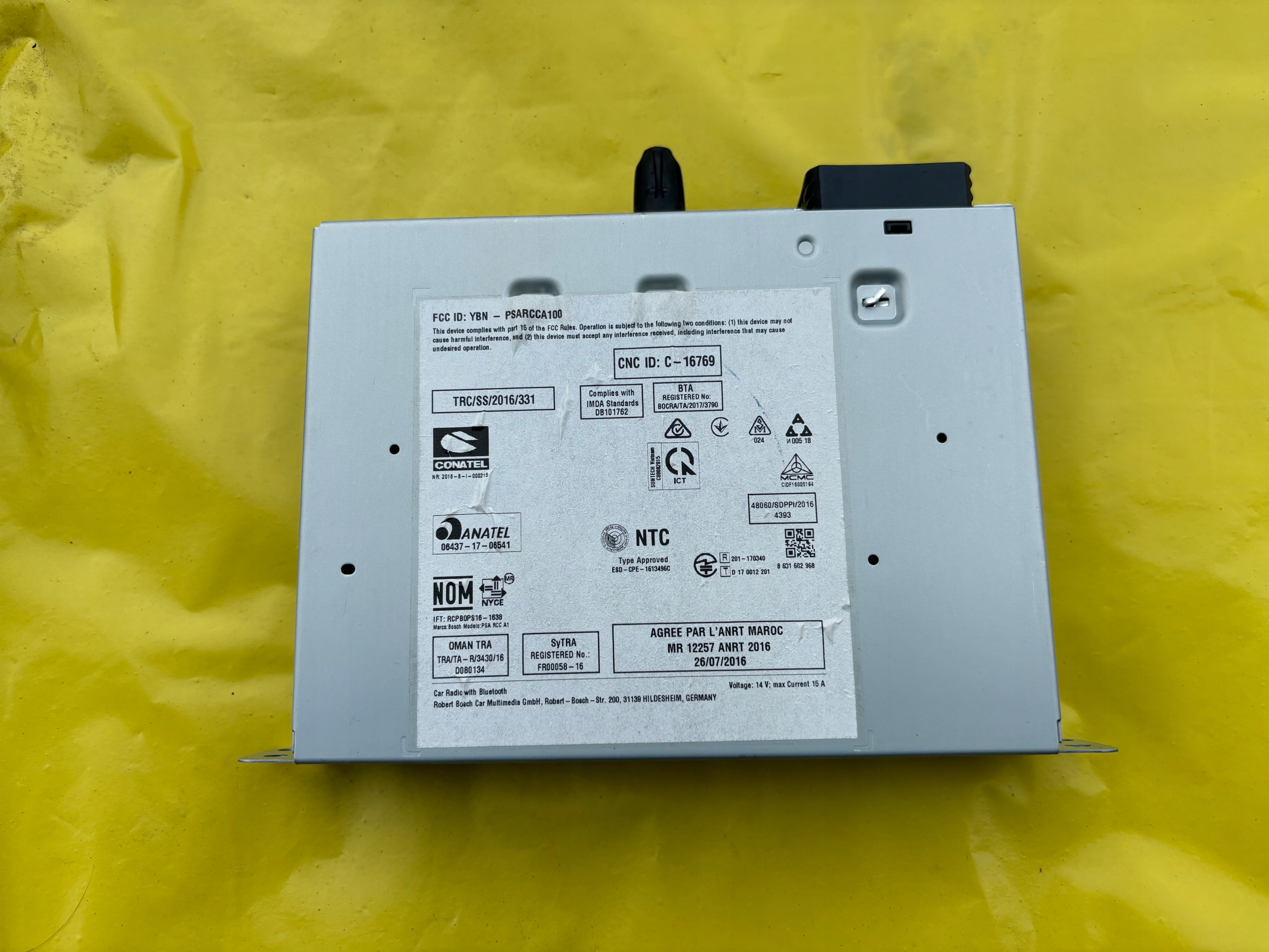 PEUGEOT 208 II navigatie radio touchscreen bedieningspaneel bedrading image 4