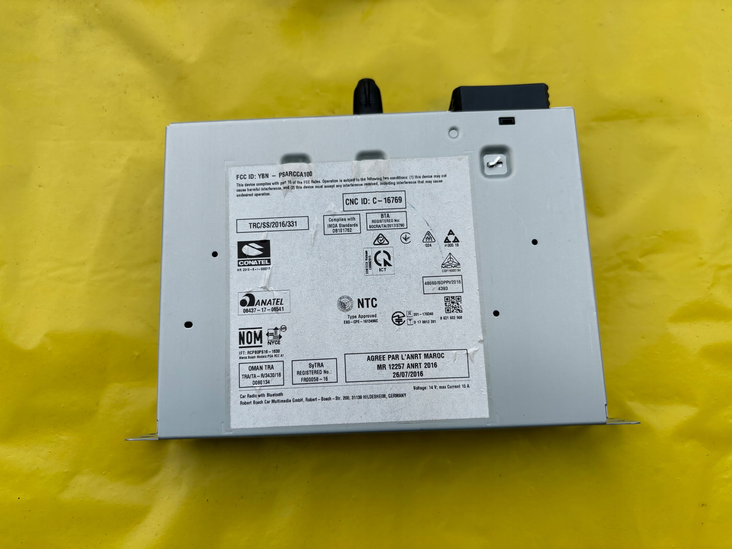 PEUGEOT 208 II navigatie radio touchscreen bedieningspaneel bedrading image 6