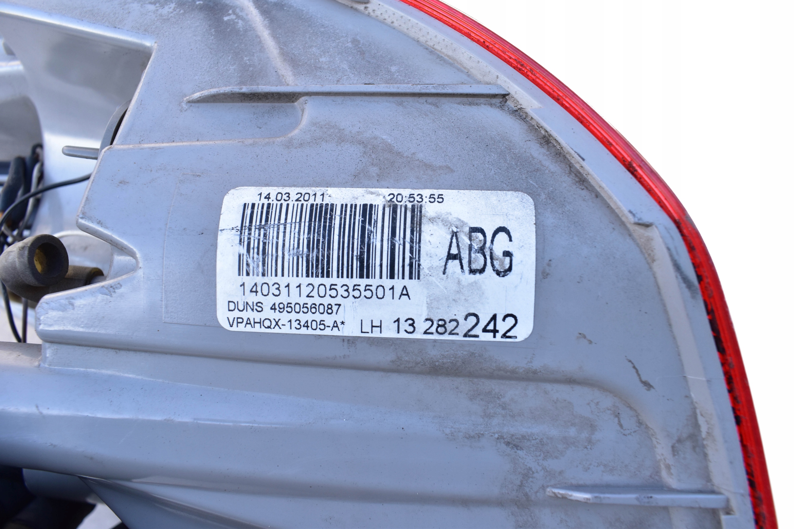 Baklykta Vänster OPEL ASTRA J SPORTS TOURER KOMBI LIFT 2012-2015 13282242 image 8