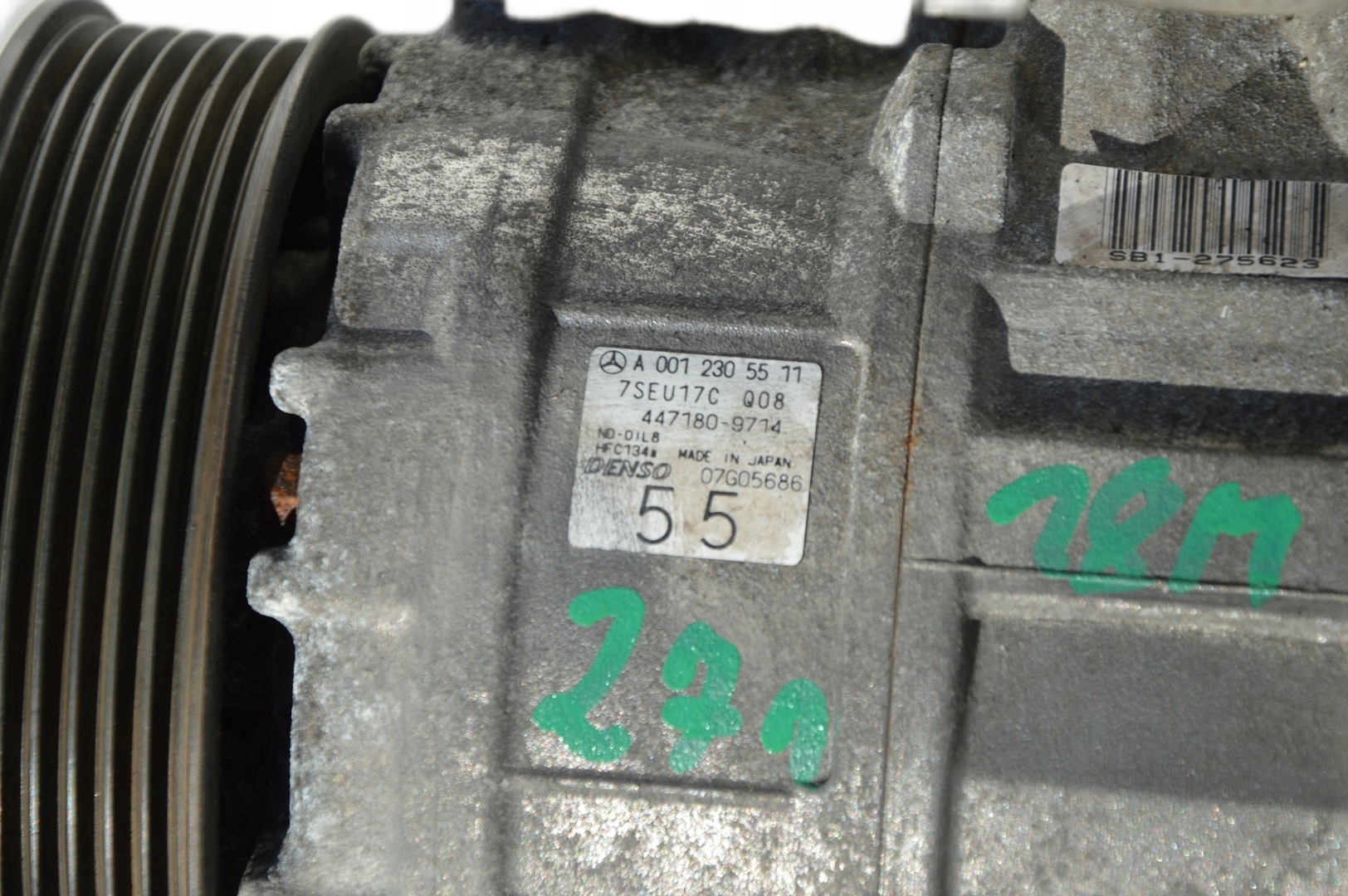 Compressor de ar condicionado Mercedes W203 W209 W204 A0012305511