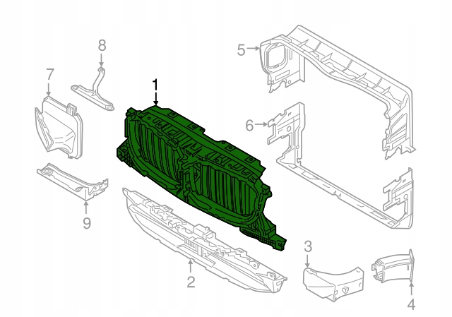 Säleikkö BMW X3 G01 G02 LIFT 51745A1DA48