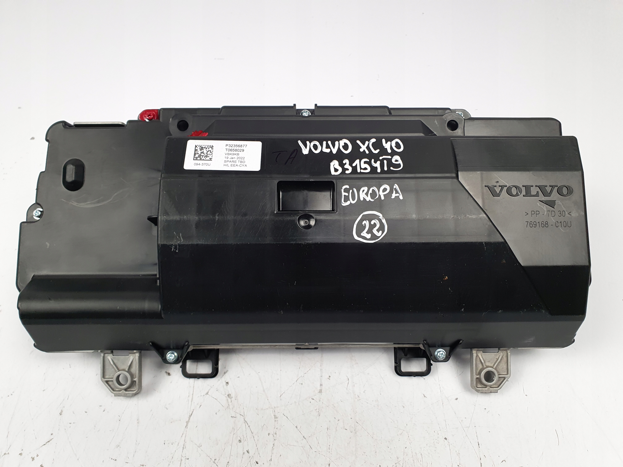 Compteur Eu 32356877 Volvo XC40 1.5 Hybride P32356877 Europe image 7