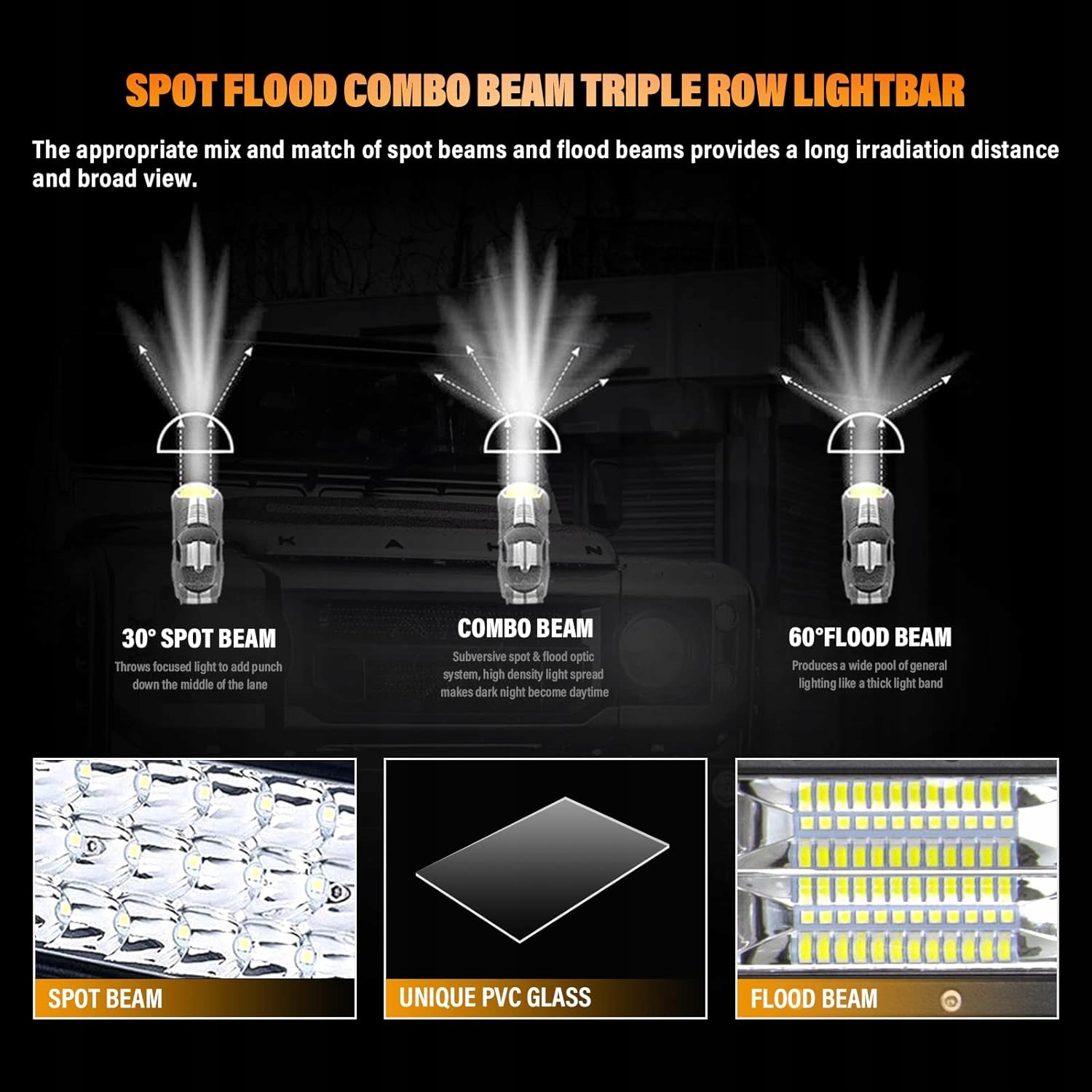 Skyworld 23" 59 cm 324 W LED Light Bar OEM 027D324C image 5
