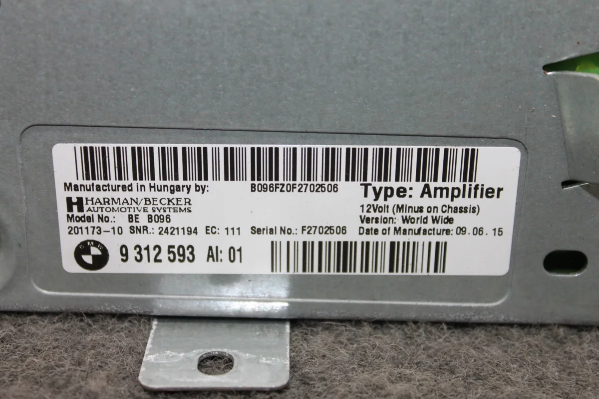 Amplificador Harman Becker BMW F11 65129312593 image 6