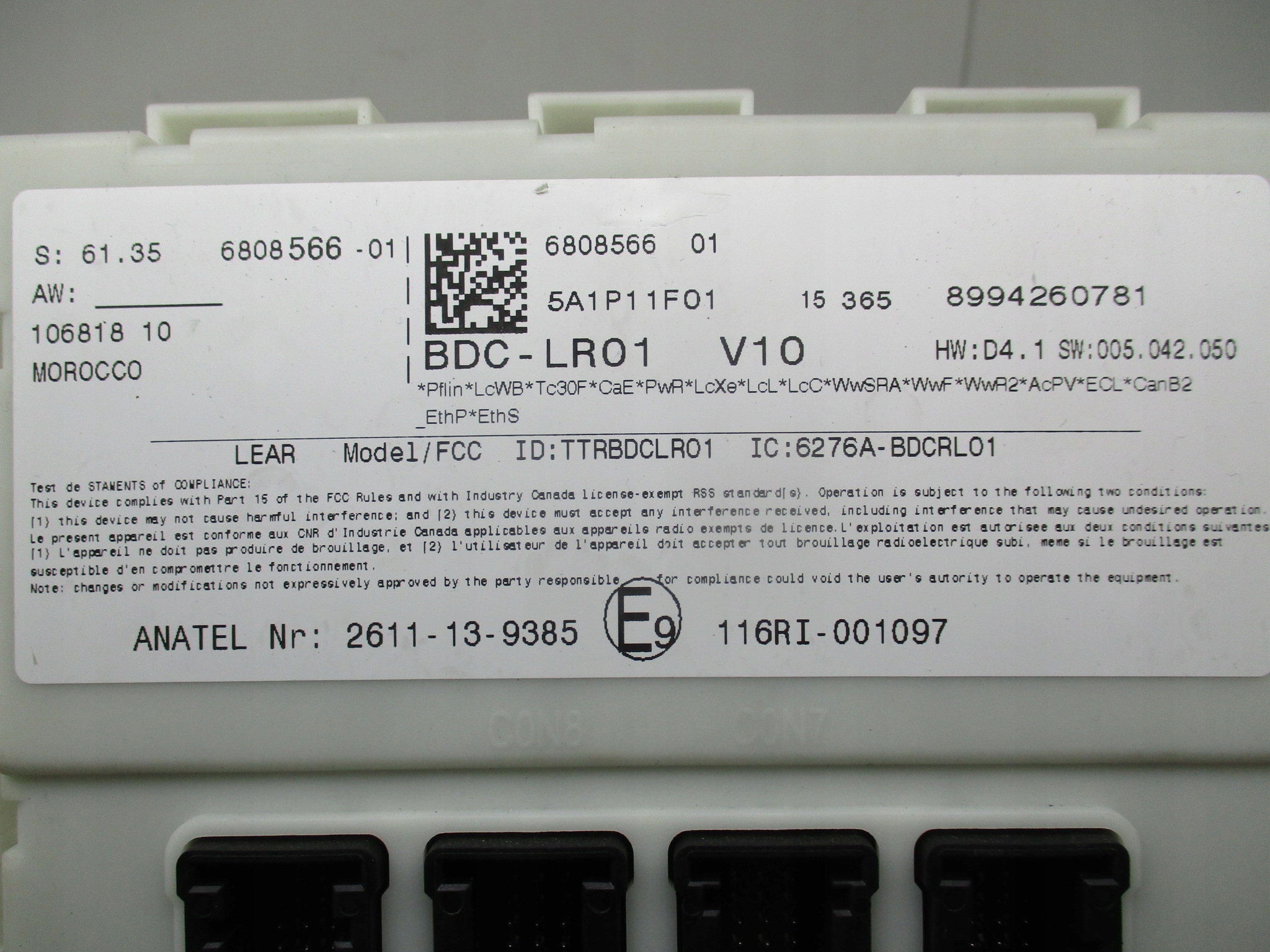 bmw i3 i01 F15 F45 F48 módulo controlador conforto BDC 6808566 image 6