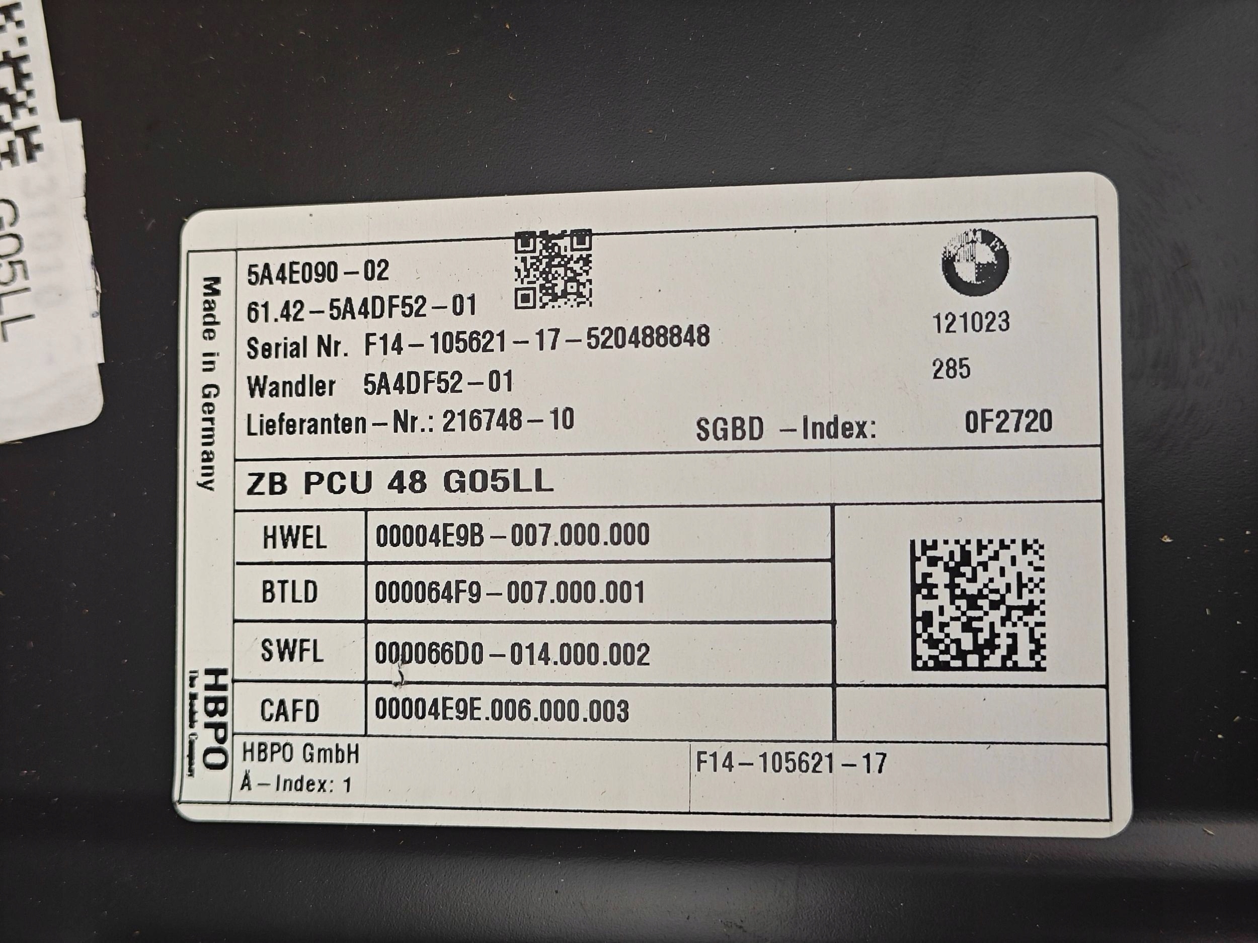 BMW X5 G05 G06 CPU-styrenhetsskydd image 7