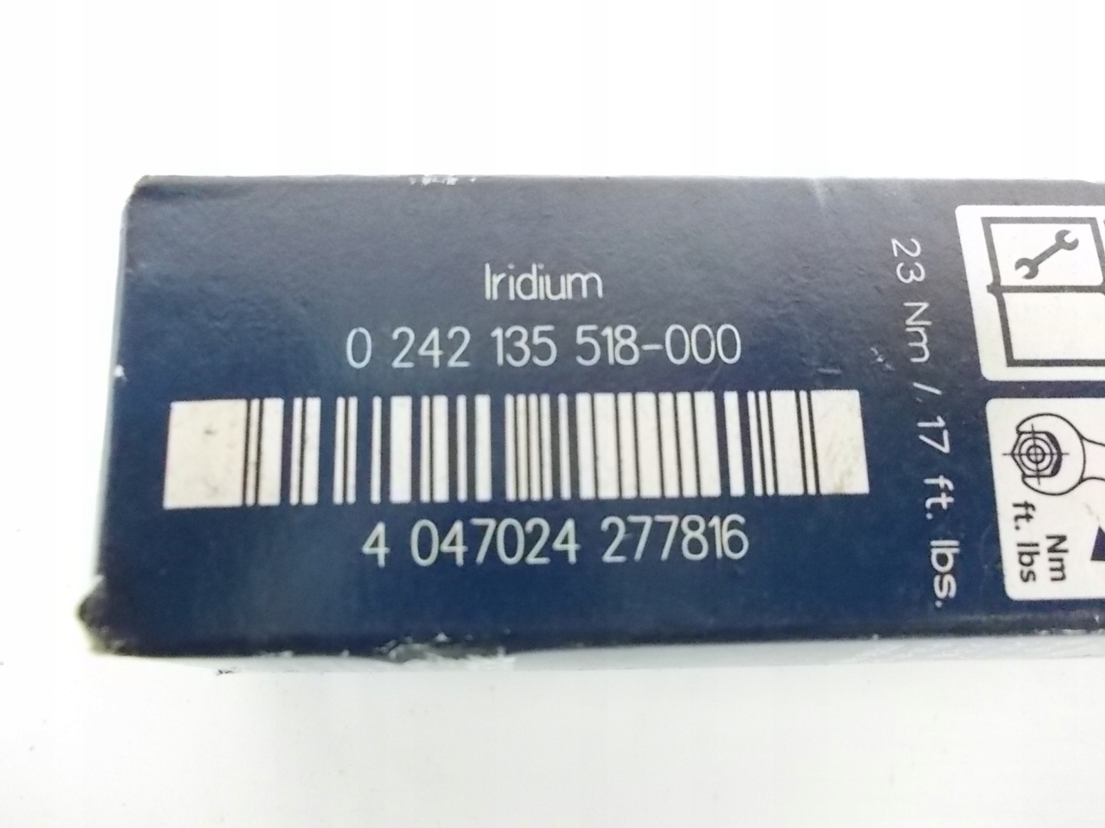 Spark Plugs 0242135518-000 Peugeot 207 1.4 VTi 1.6 Used