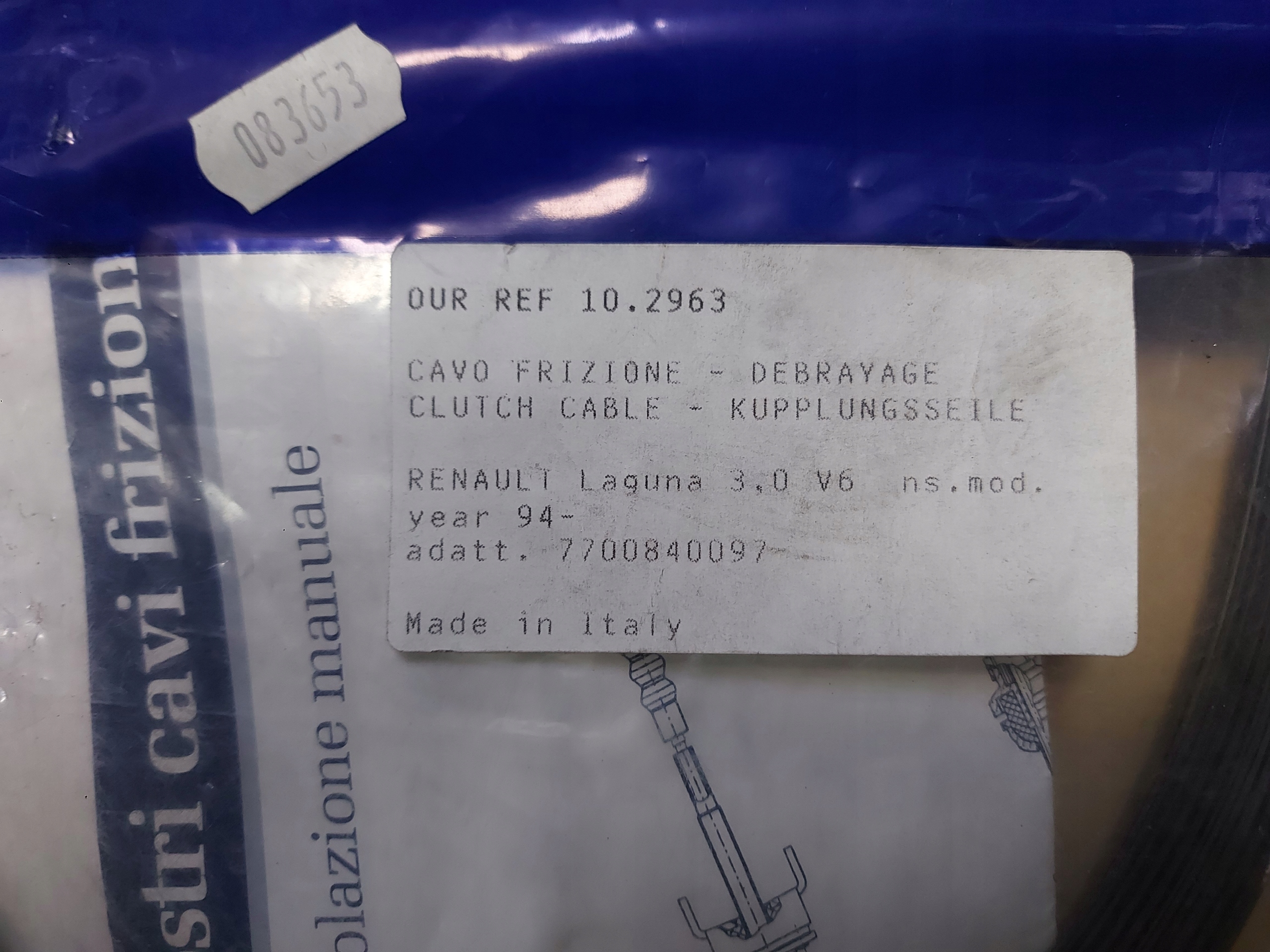 Linex 10.2963 Kupplungszug image 10
