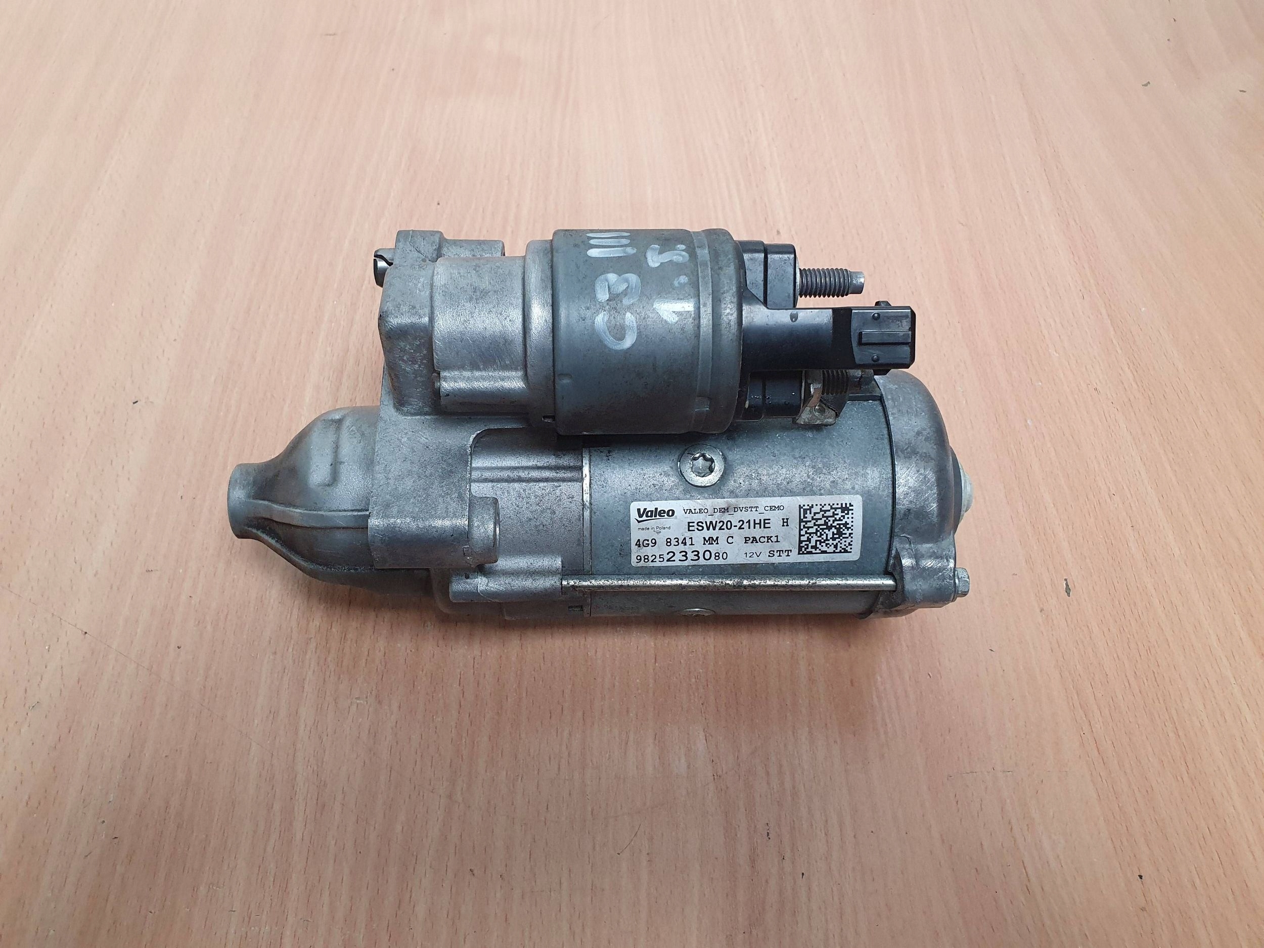 Starter 9825233080 4G9834117 Citroen C3 III 2019 1.5 BlueHDi image 2